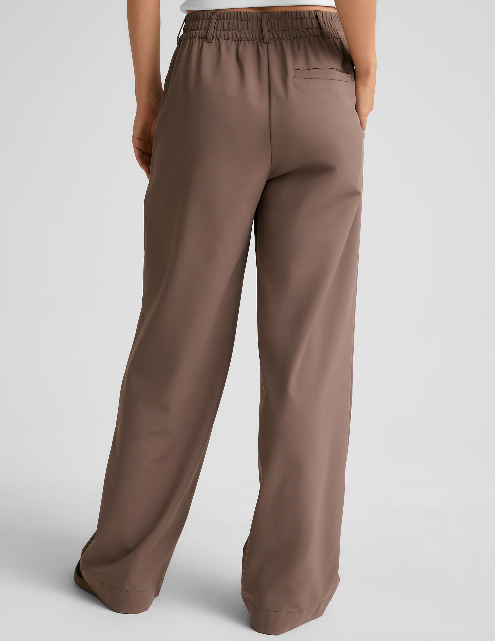 Status Wide Leg Trouser 31" - Khaki