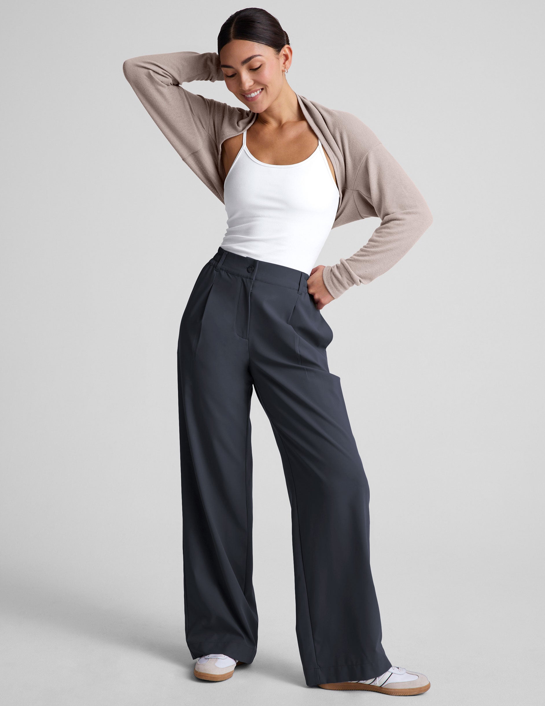 Status Wide Leg Trouser 31" - Nocturnal Navy