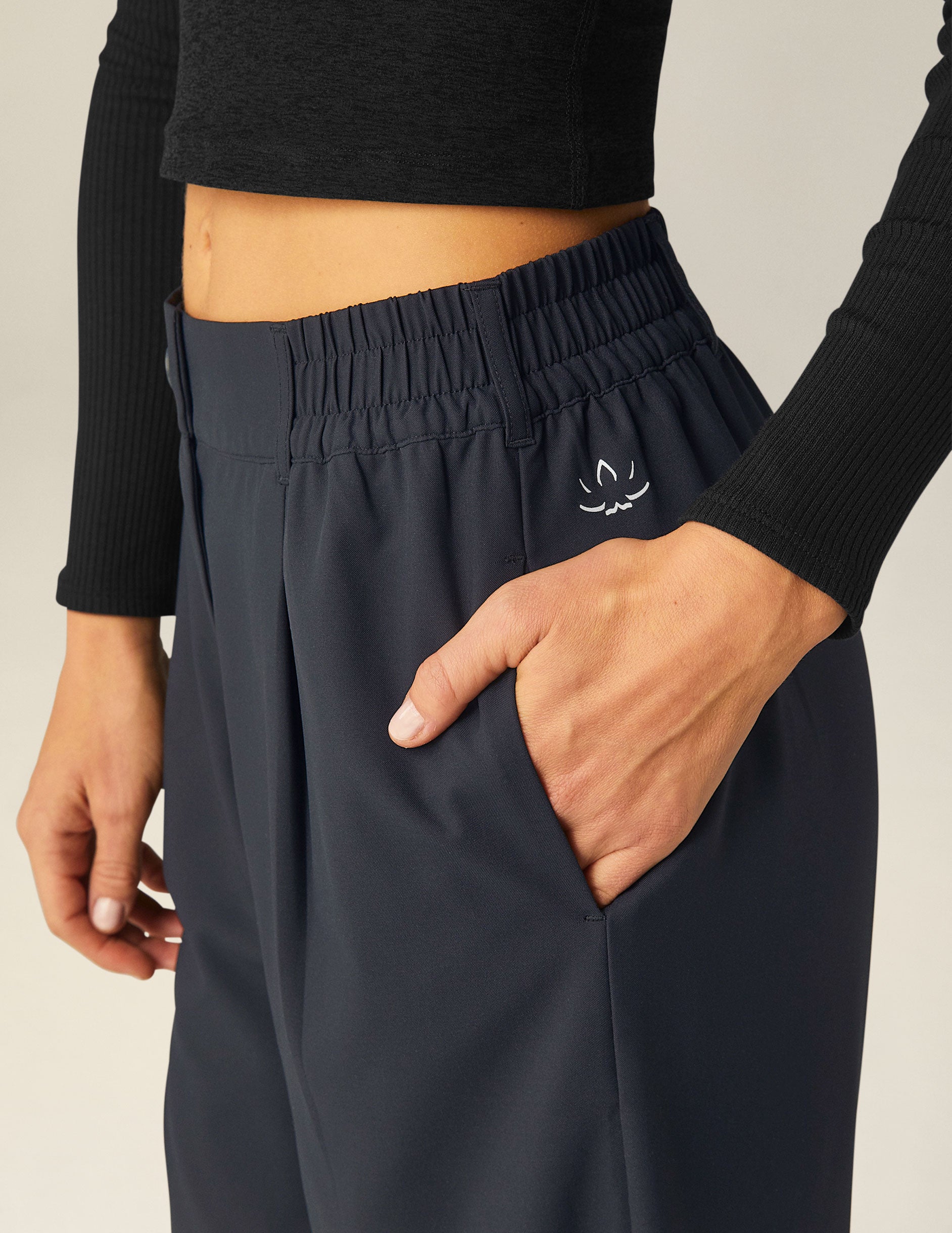 Status Wide Leg Trouser 31" - Nocturnal Navy