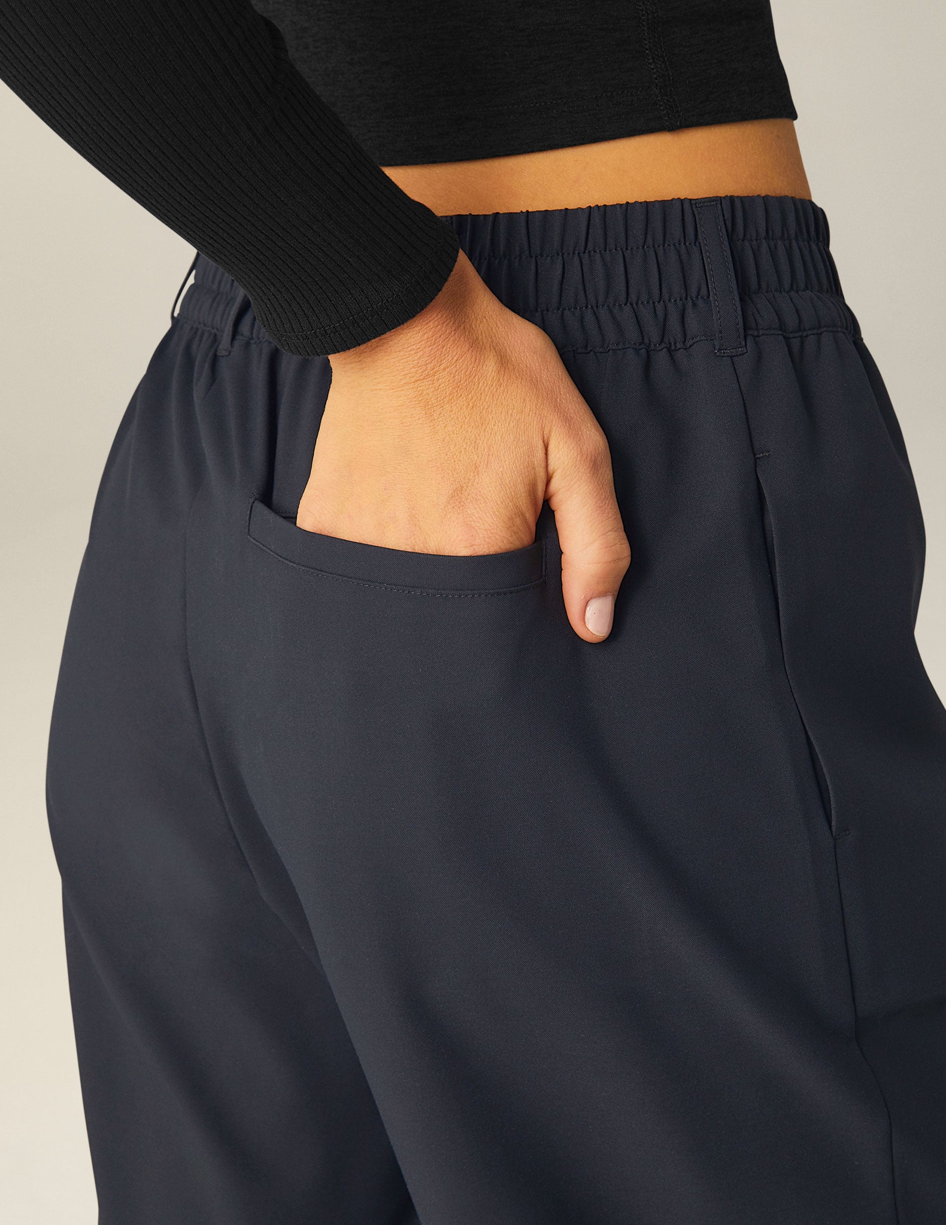 Status Wide Leg Trouser 31" - Nocturnal Navy