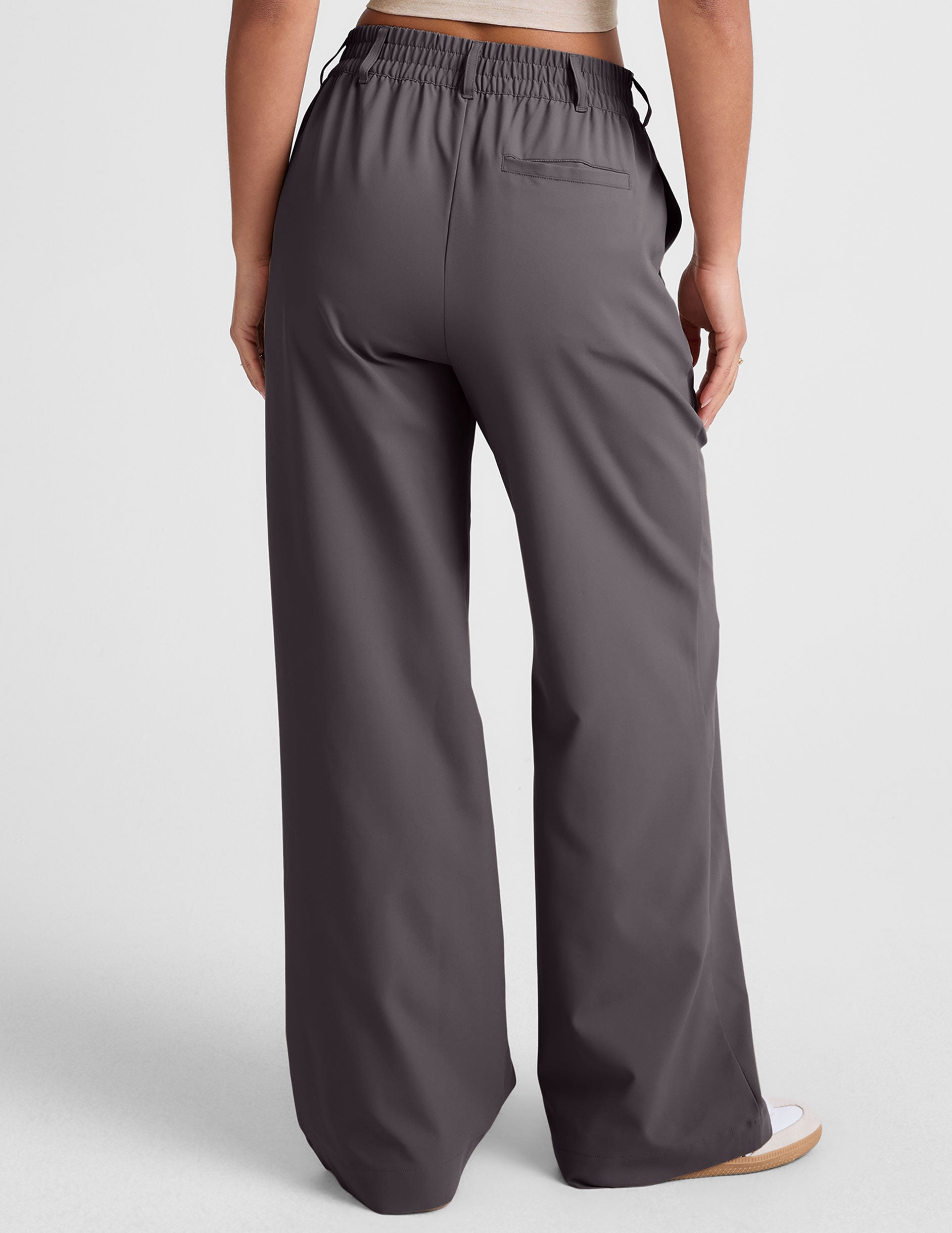 Status Wide Leg Trouser 31" - Soft Umber