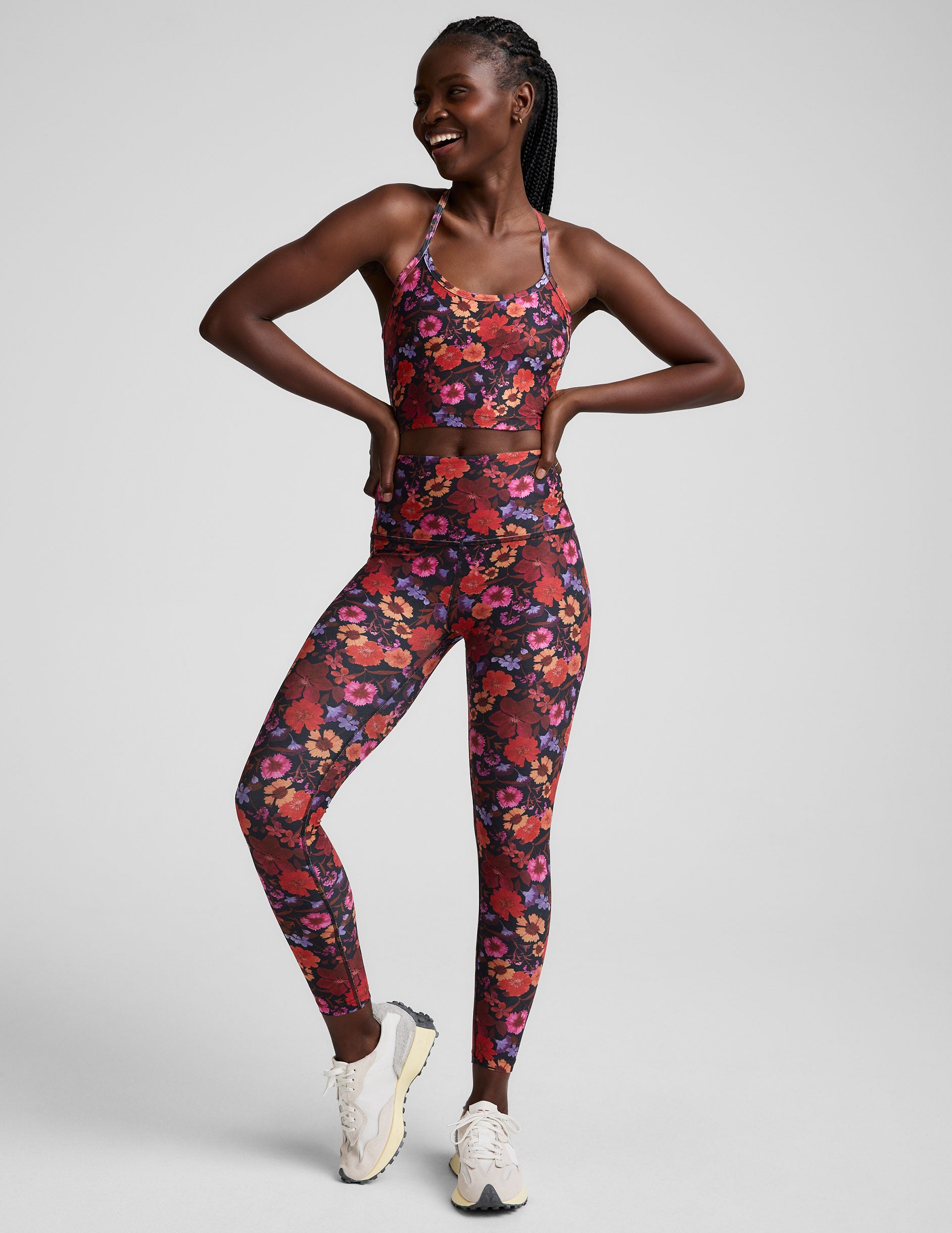 Summer Bouquet SoftMark High Waisted Midi Legging - Summer Bouquet