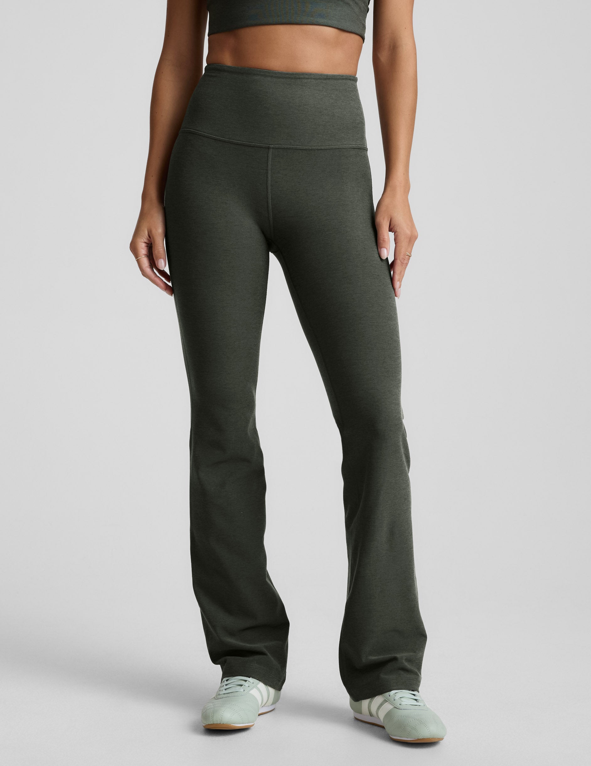 Spacedye™ Practice High Waisted Bootcut Pant - Dusty Forest Heather