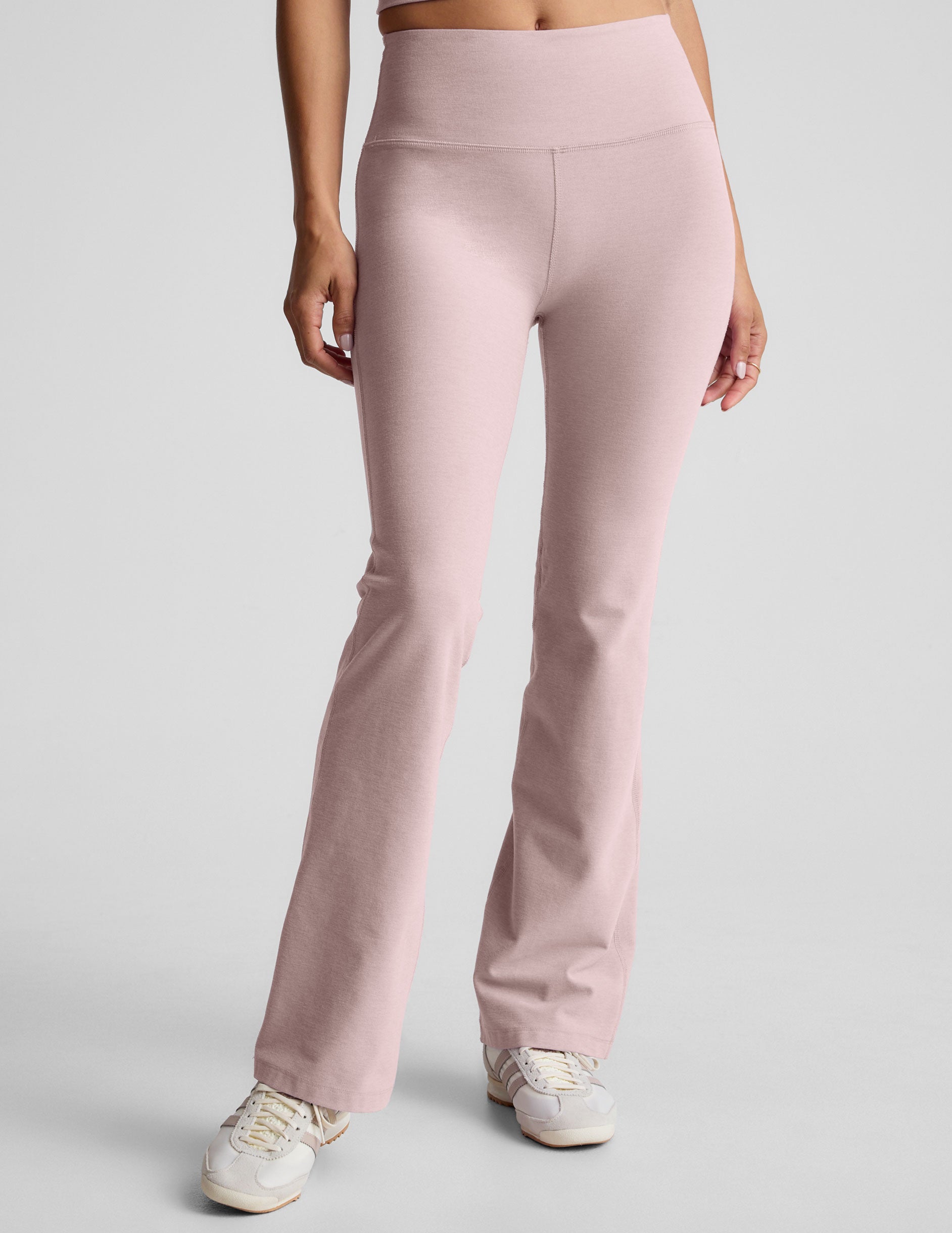 Spacedye™ Practice High Waisted Bootcut Pant - Pale Pink Heather