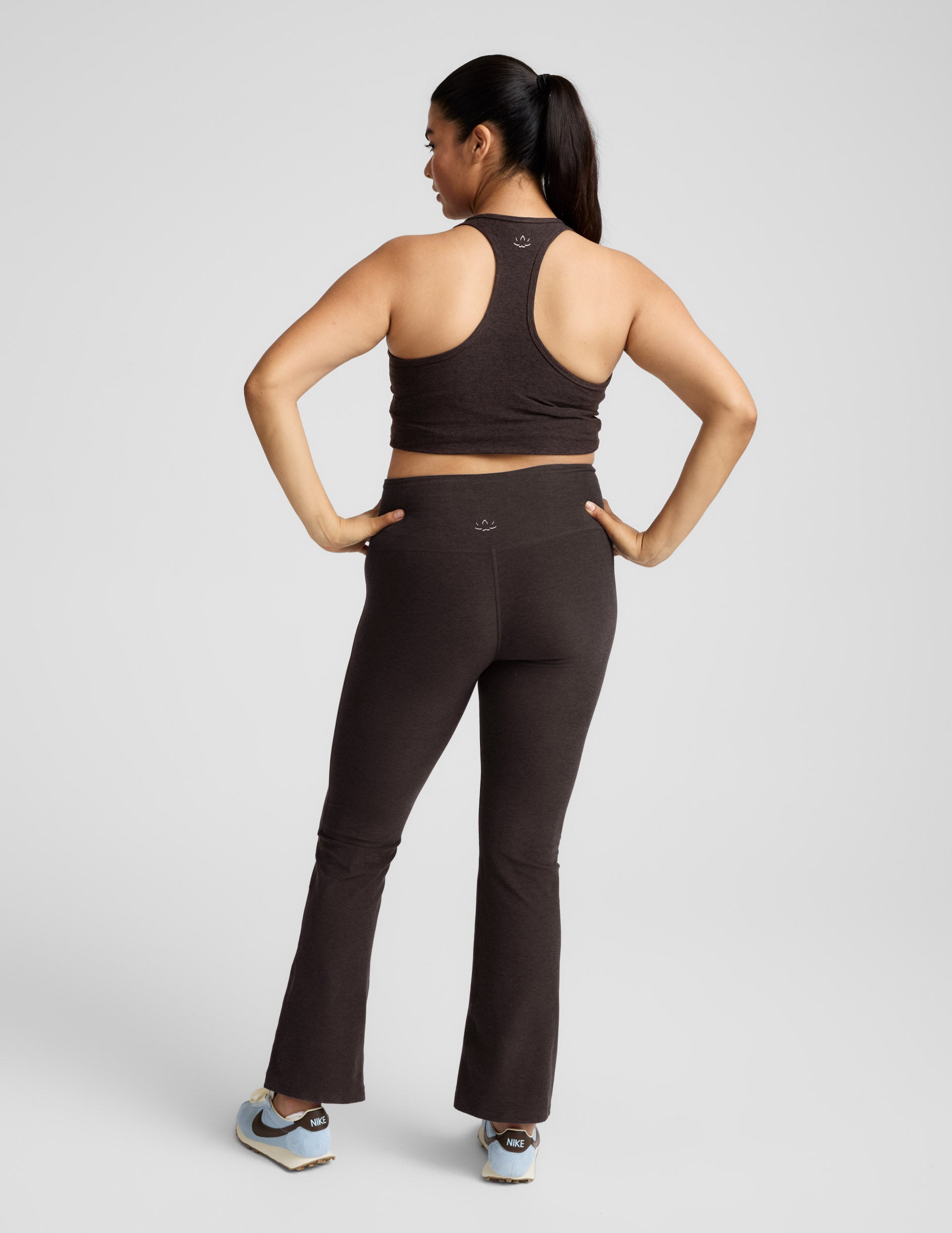 Spacedye™ Practice High Waisted Bootcut Pant 31" - Dark Chocolate Heather