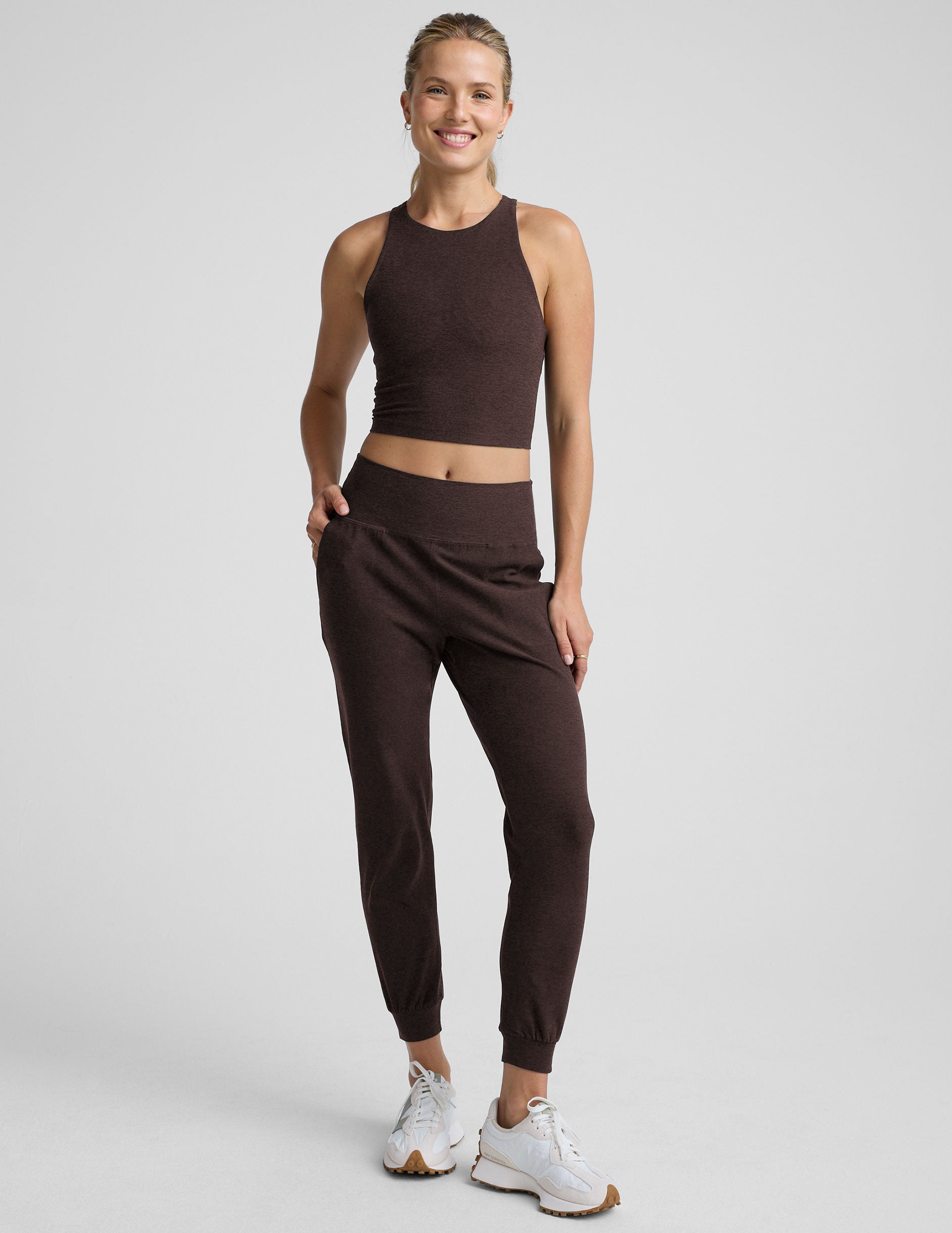 Spacedye™ Midi Jogger - Dark Chocolate Heather