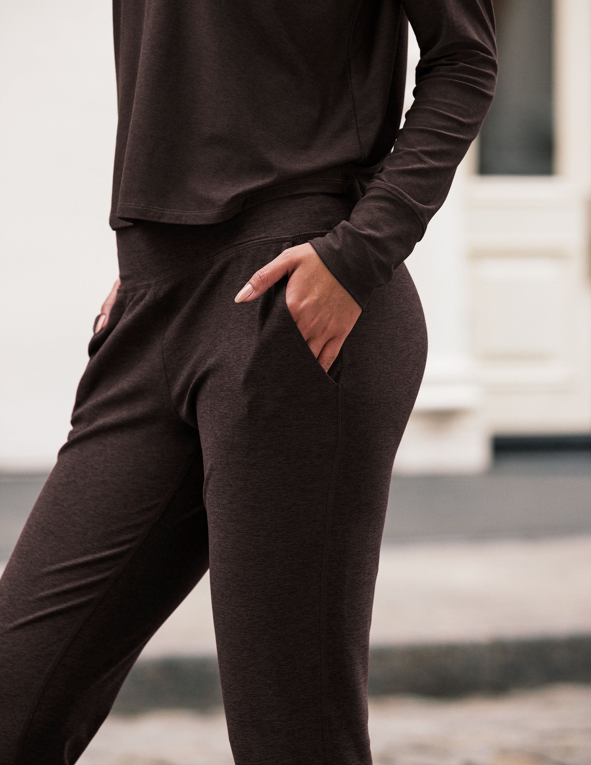 Spacedye™ Midi Jogger - Dark Chocolate Heather