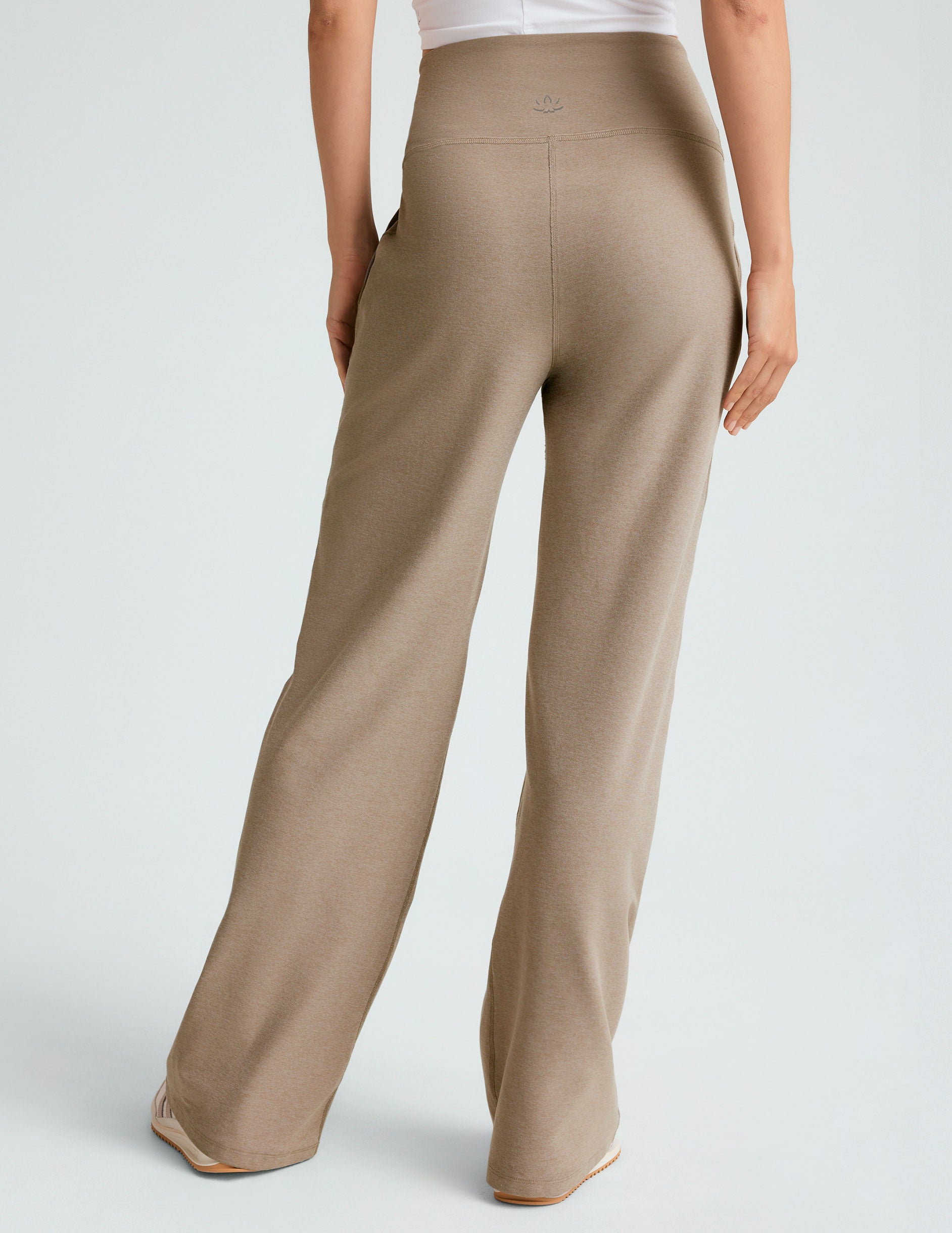 Spacedye™ Laid Back Wide Leg Pant 31" - Birch Heather