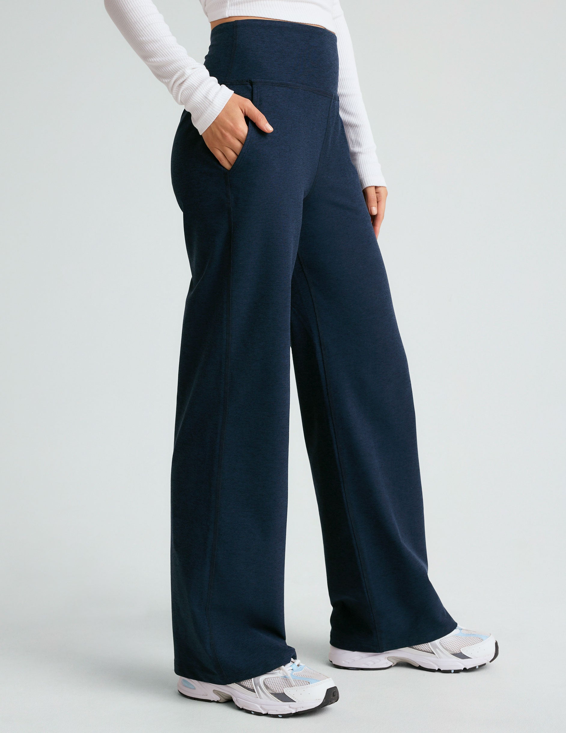 Spacedye™ Laid Back Wide Leg Pant 29" - Nocturnal Navy