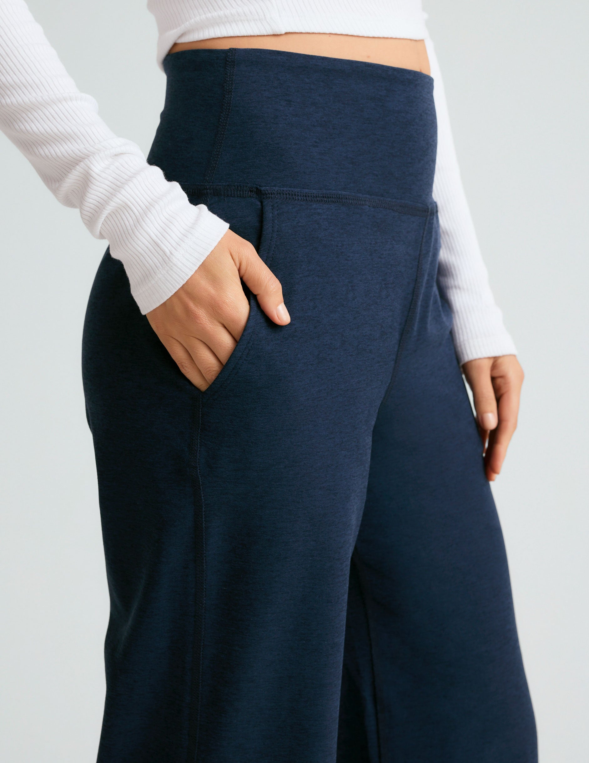 Spacedye™ Laid Back Wide Leg Pant 29" - Nocturnal Navy