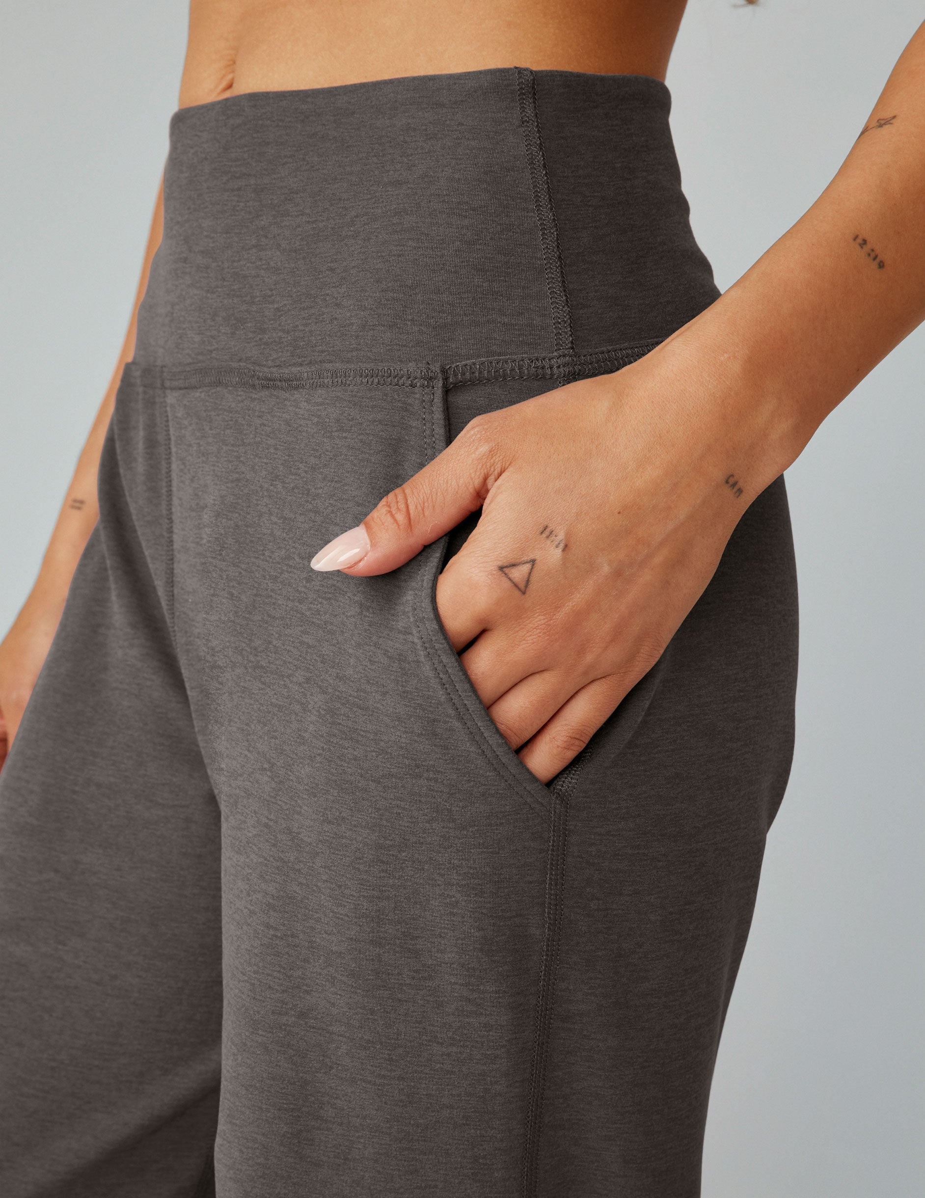 Spacedye™ Laid Back Wide Leg Pant 31" - True Gray Heather