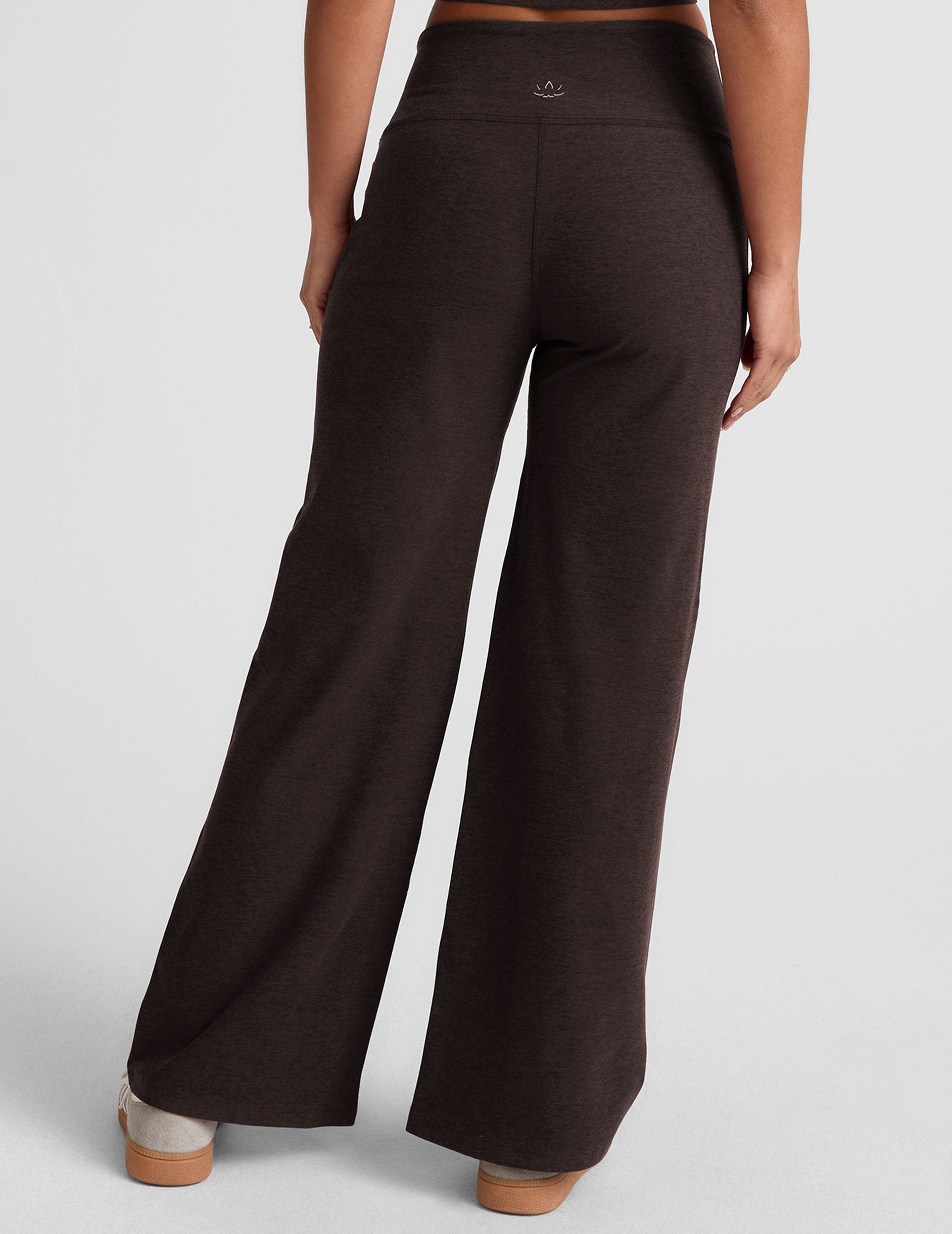 Spacedye™ Laid Back Wide Leg Pant 31" - Dark Chocolate Heather