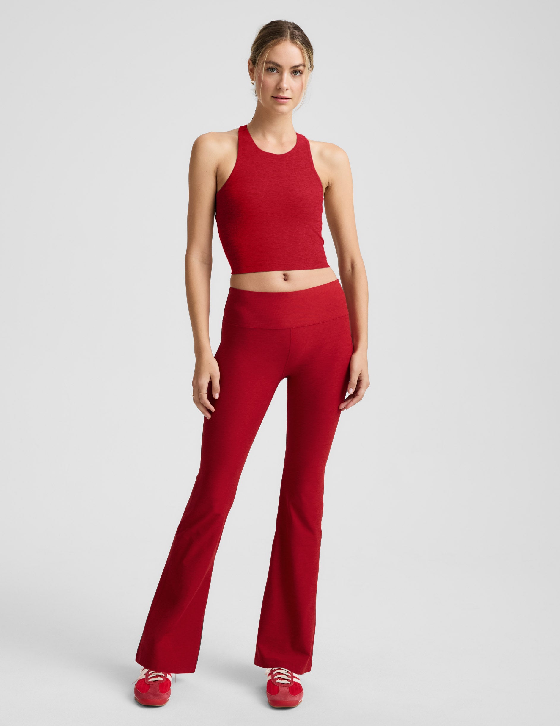 Spacedye™ Mid-Rise Bootcut Pant - Holly Red Heather