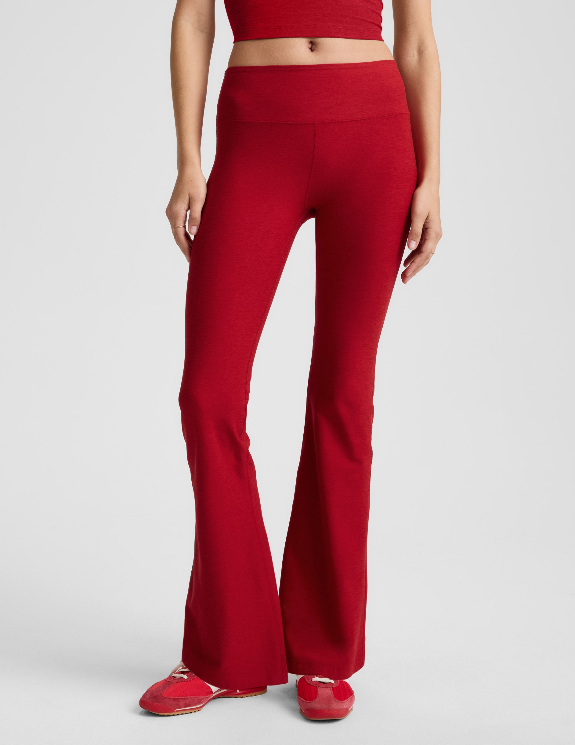Spacedye™ Mid-Rise Bootcut Pant - Holly Red Heather