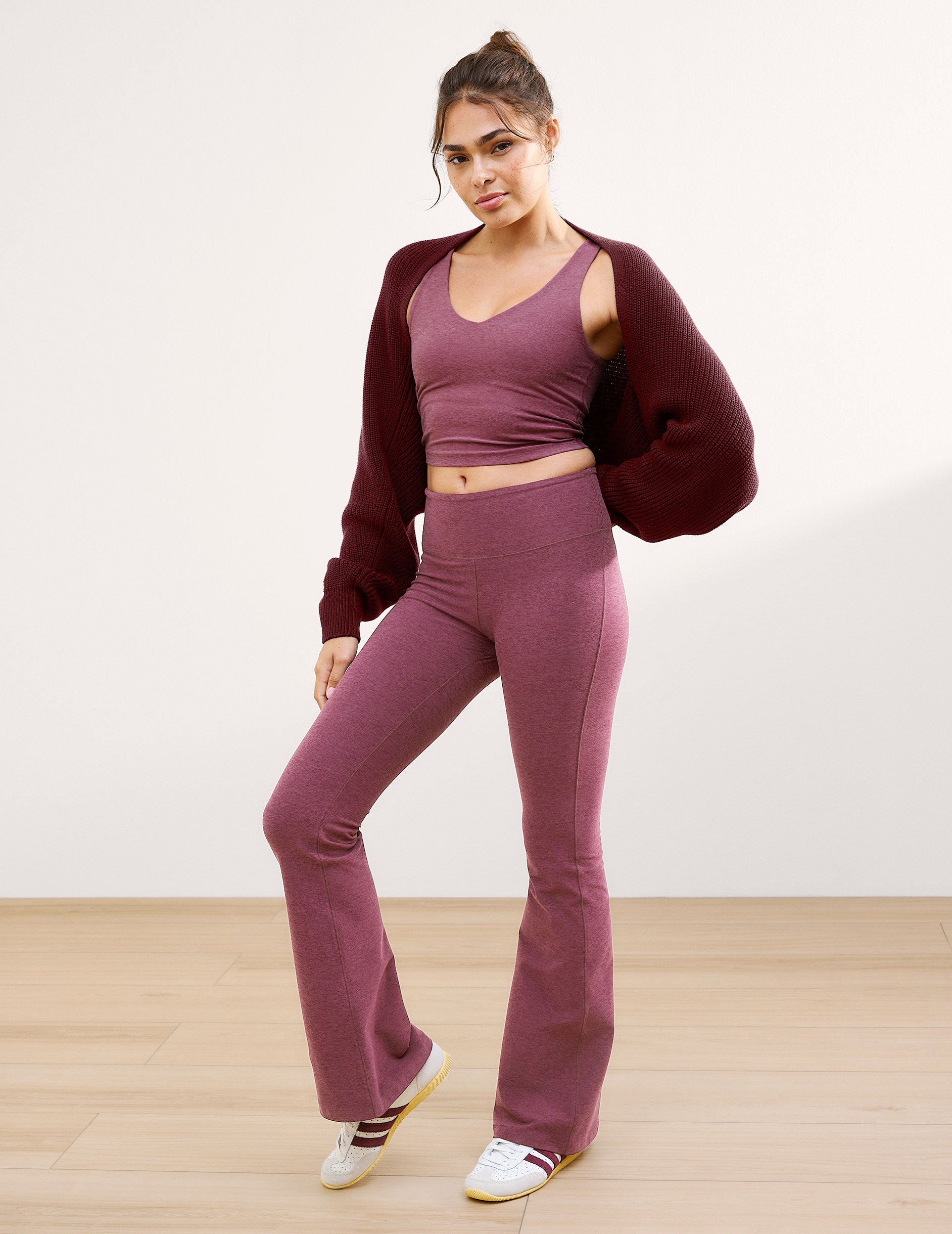 Spacedye™ Mid-Rise Bootcut Pant - Smooth Mauve Heather