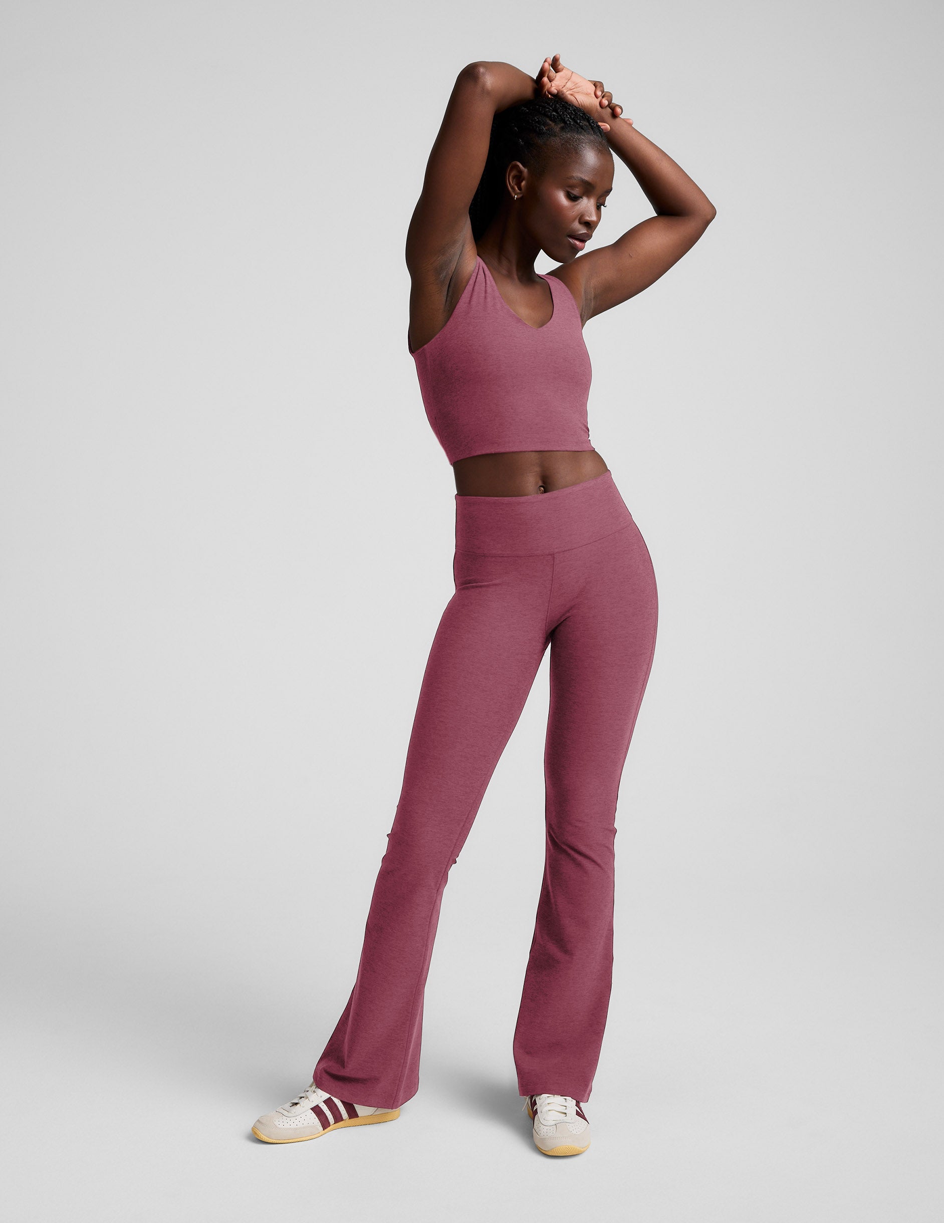 Spacedye™ Mid-Rise Bootcut Pant - Smooth Mauve Heather