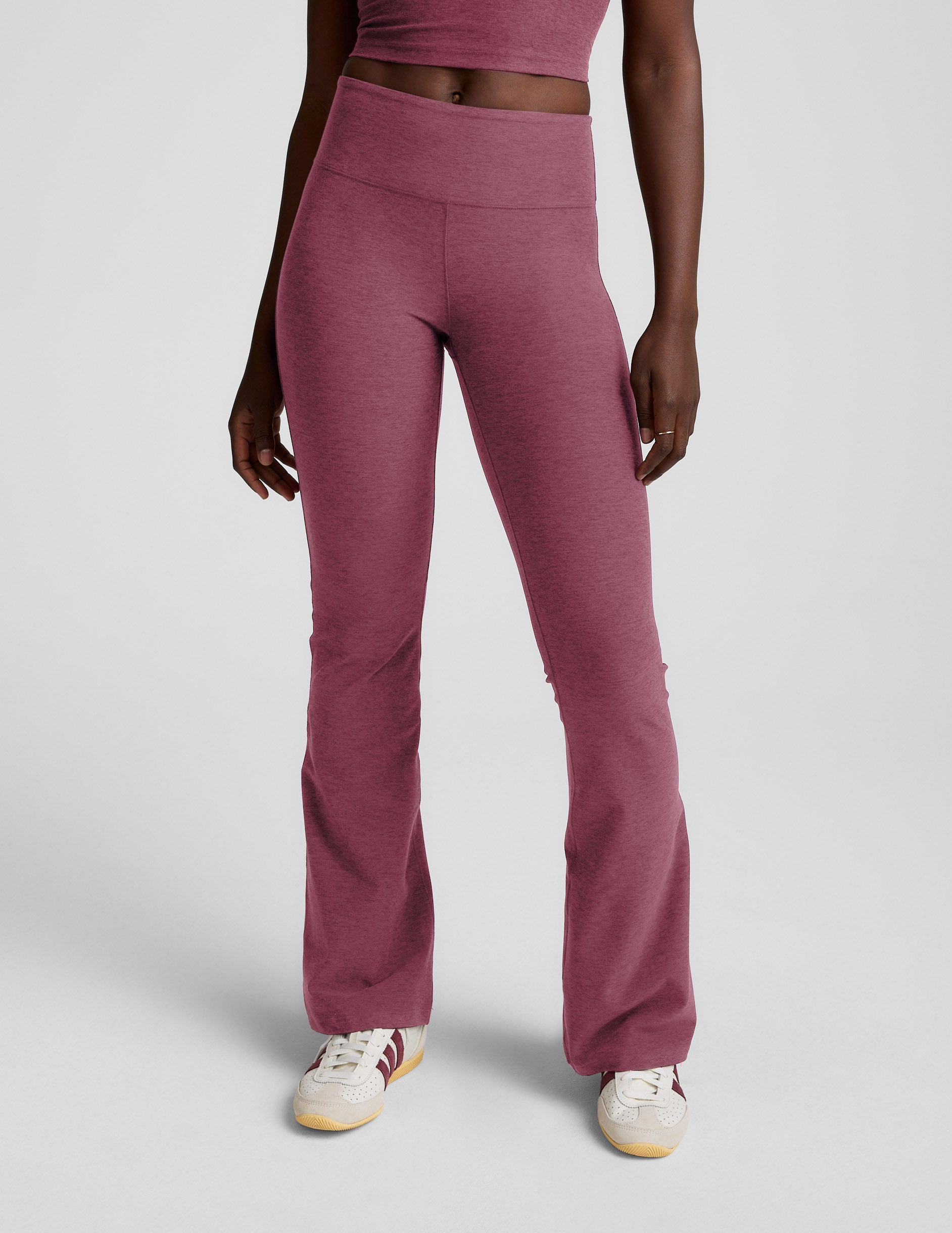 Spacedye™ Mid-Rise Bootcut Pant - Smooth Mauve Heather