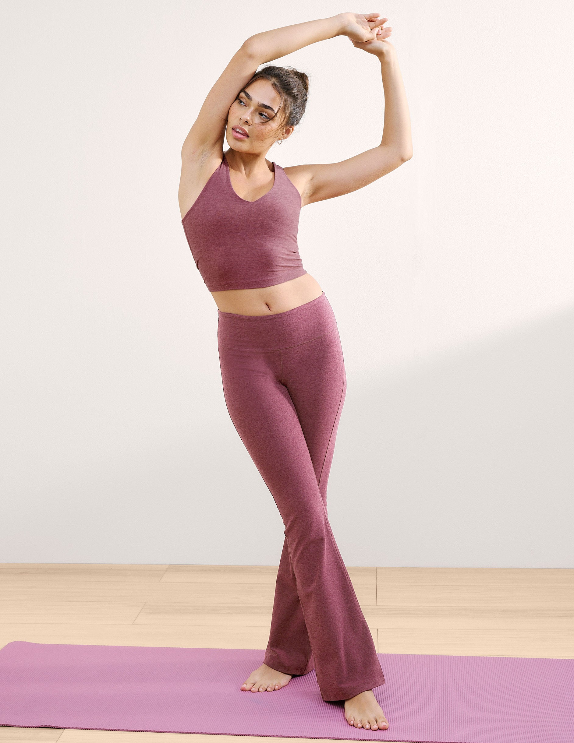 Spacedye™ Mid-Rise Bootcut Pant - Smooth Mauve Heather
