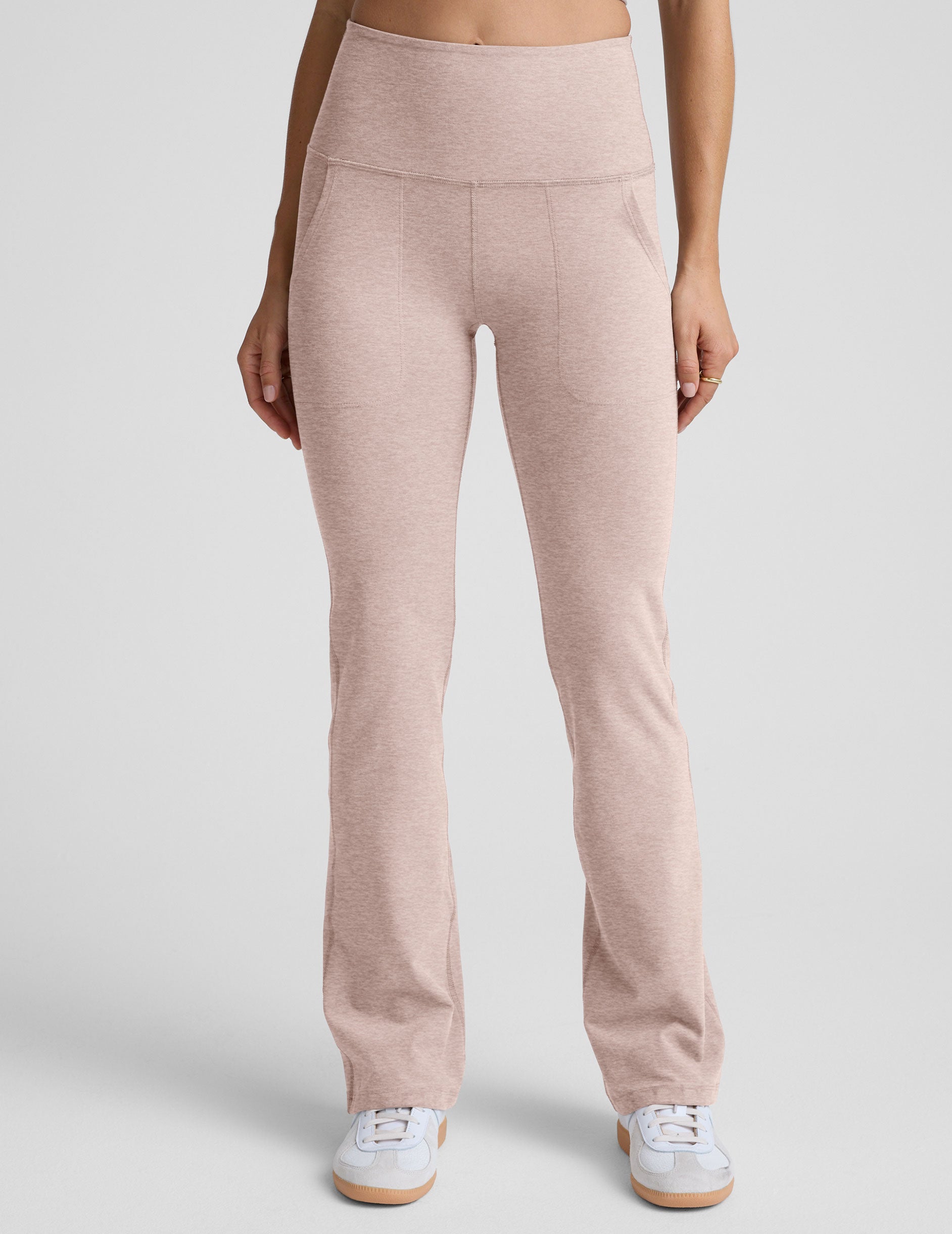 Spacedye™ High Waisted Practice Pocket Bootcut Pant 31" - Chai