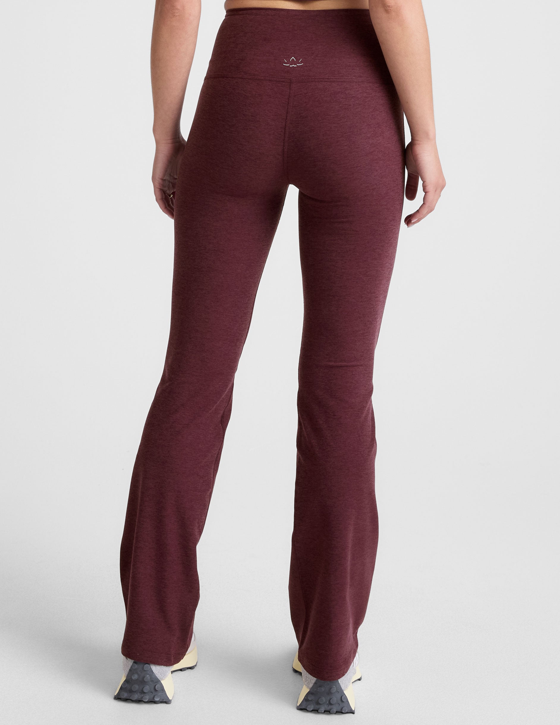 Spacedye™ High Waisted Practice Pocket Bootcut Pant 31" - Midnight Burgundy Heather