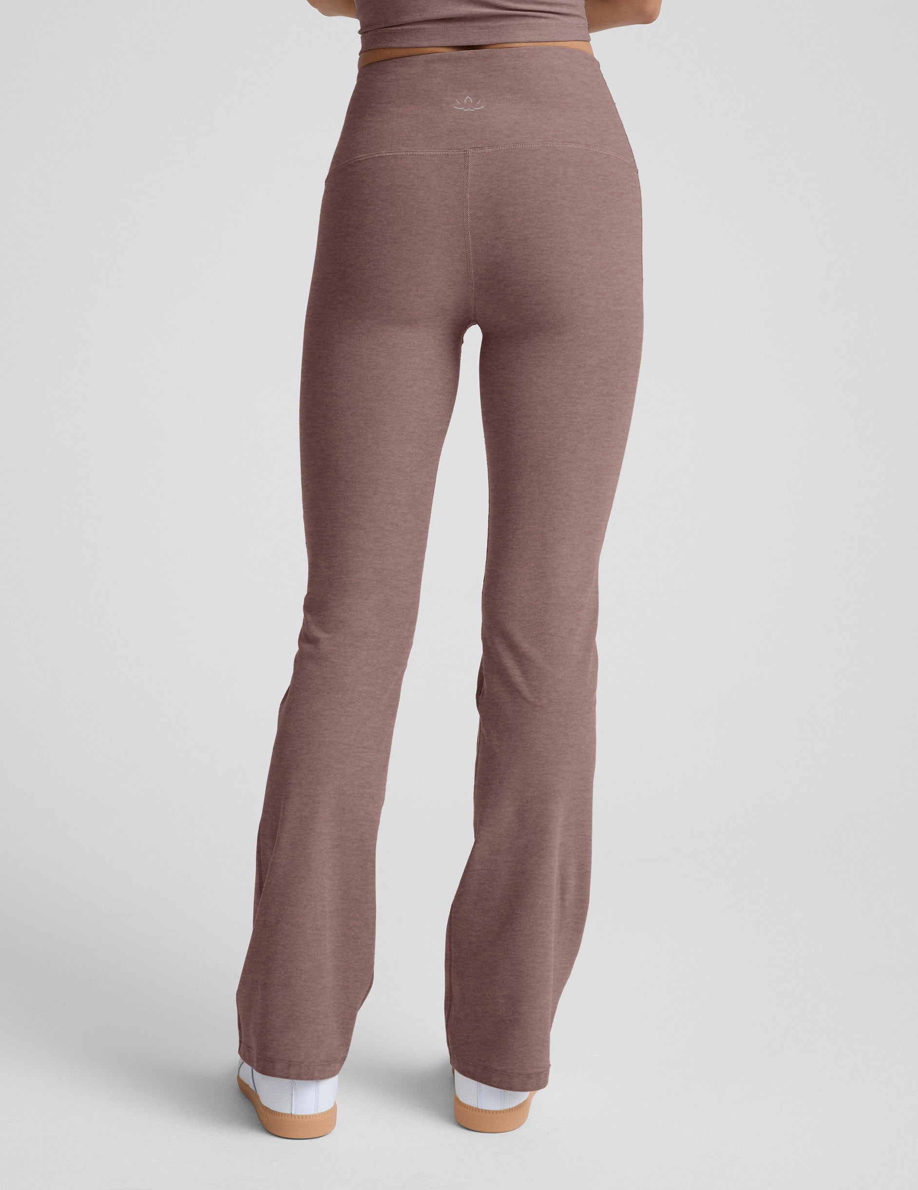 Spacedye™ High Waisted Practice Pocket Bootcut Pant 31" - Rosey Taupe Heather