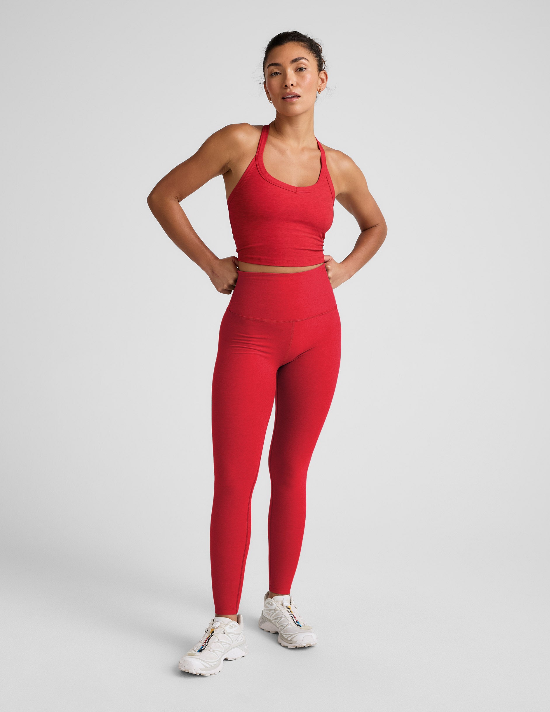 Spacedye™ Vitalize Full Length Legging - Chili Red Heather