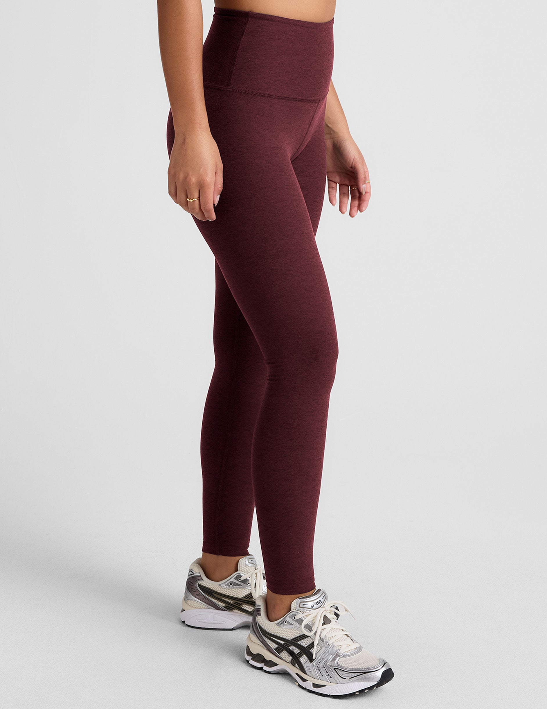 Spacedye™ Vitalize Full Length Legging - Midnight Burgundy Heather