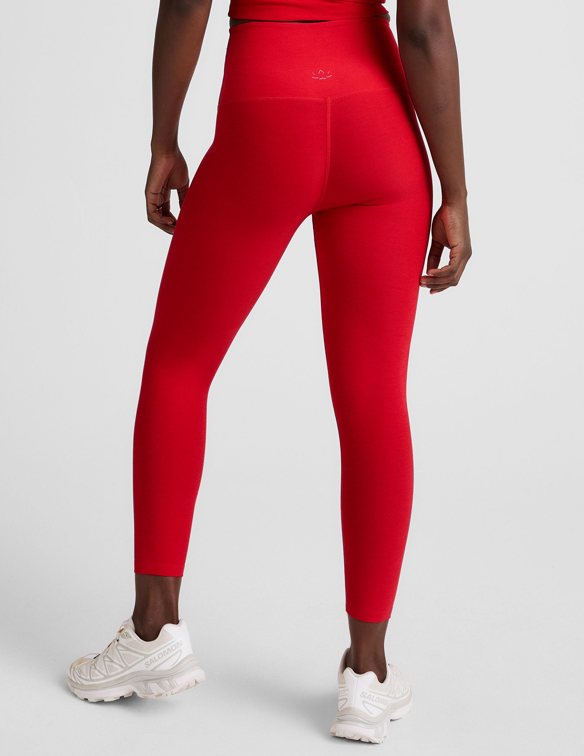 Spacedye™ Walk And Talk High Waisted Capri Legging - Candy Apple Red Heather