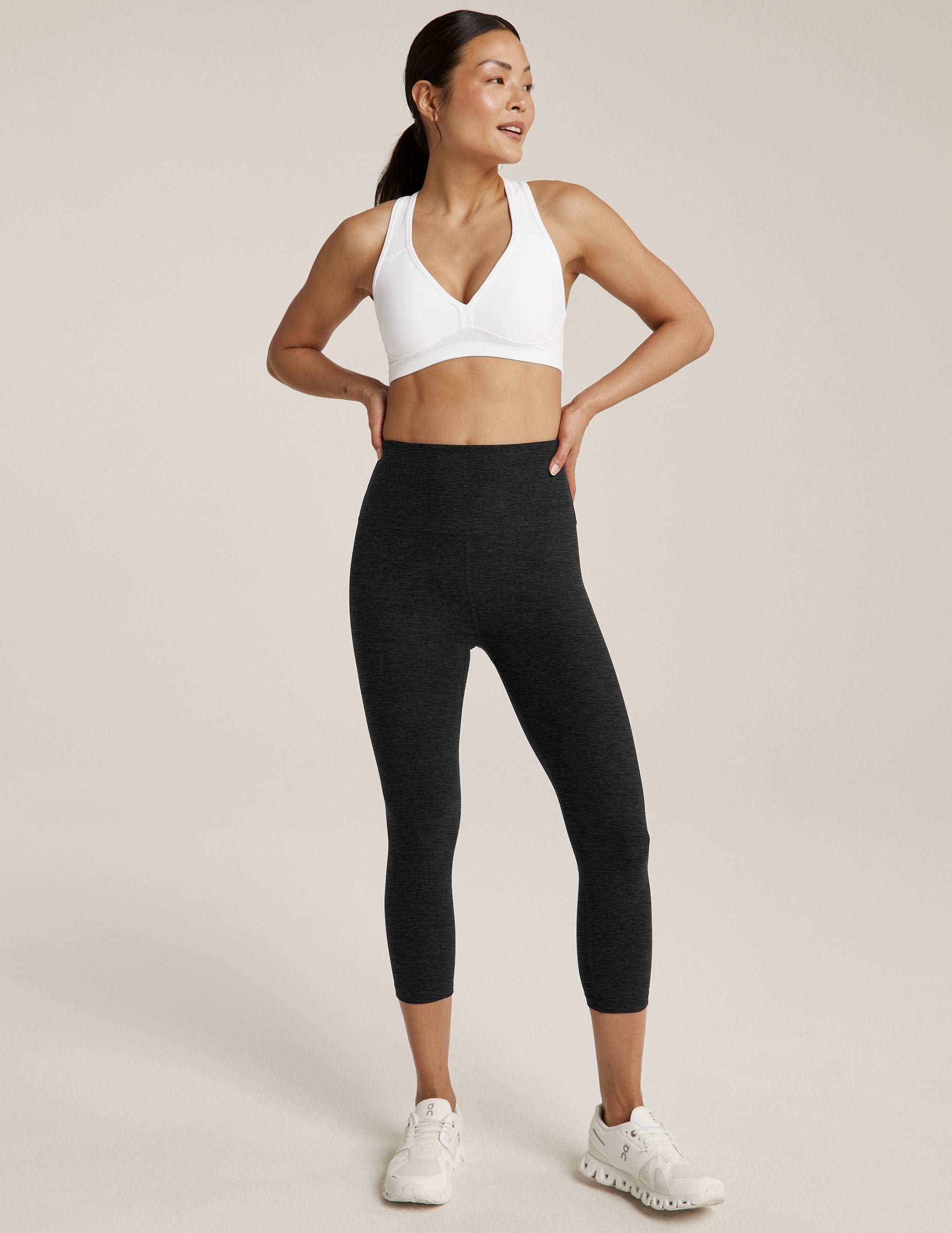 Spacedye™ Walk And Talk High Waisted 26” Capri Legging - Darkest Night