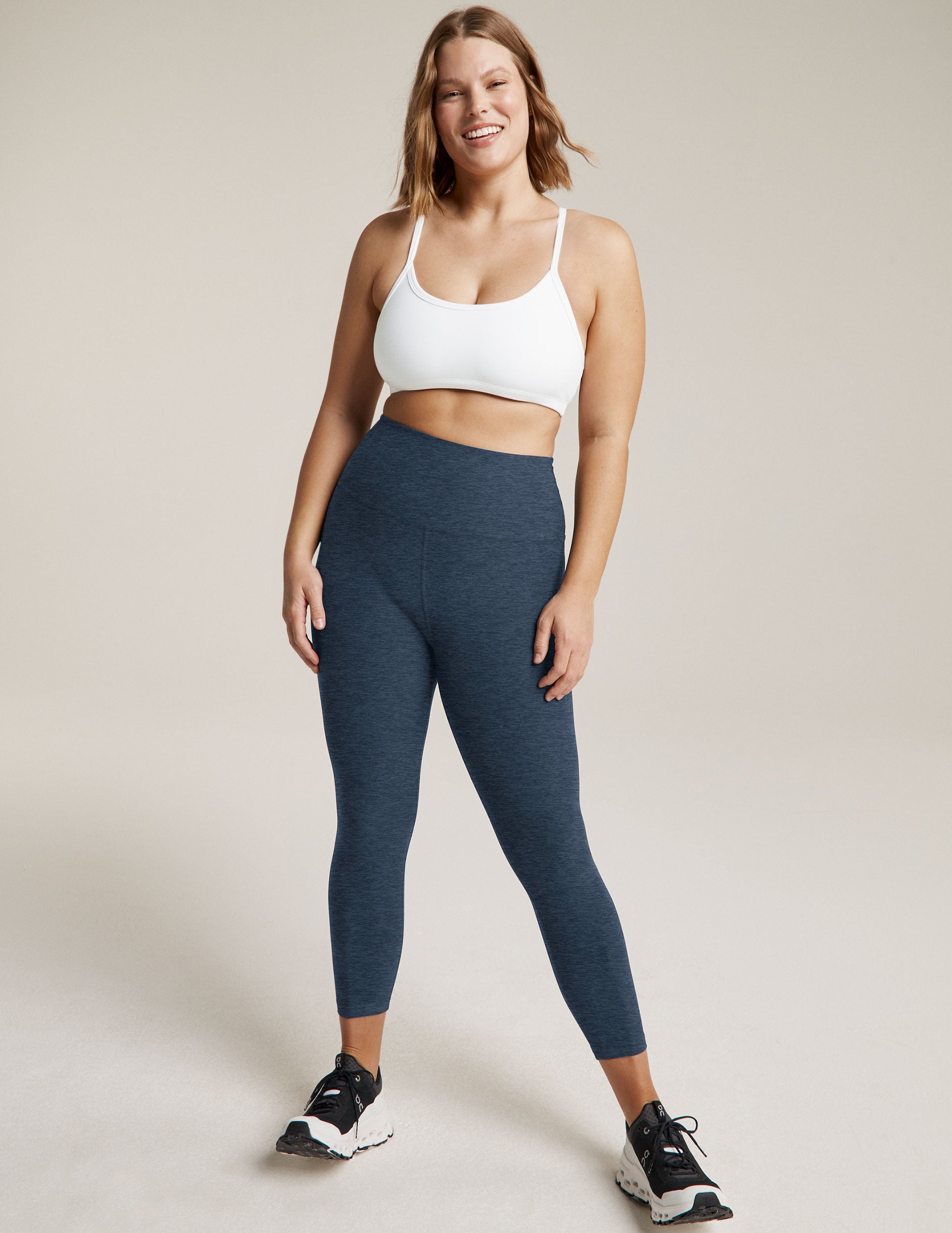 Spacedye™ Walk And Talk High Waisted 26" Capri Legging - Nocturnal Navy