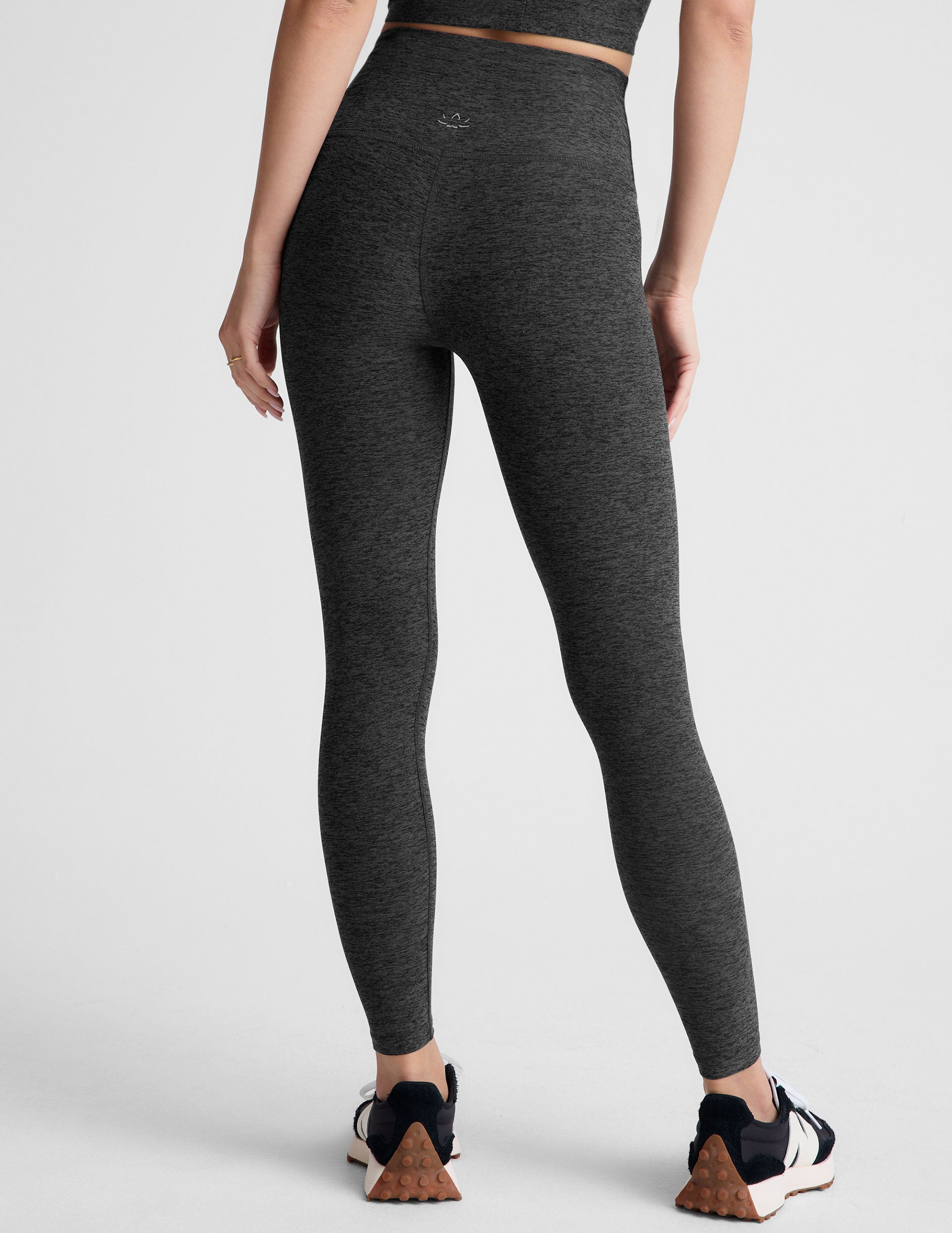 Spacedye™ Caught In The Midi High Waisted Legging - Black-Charcoal