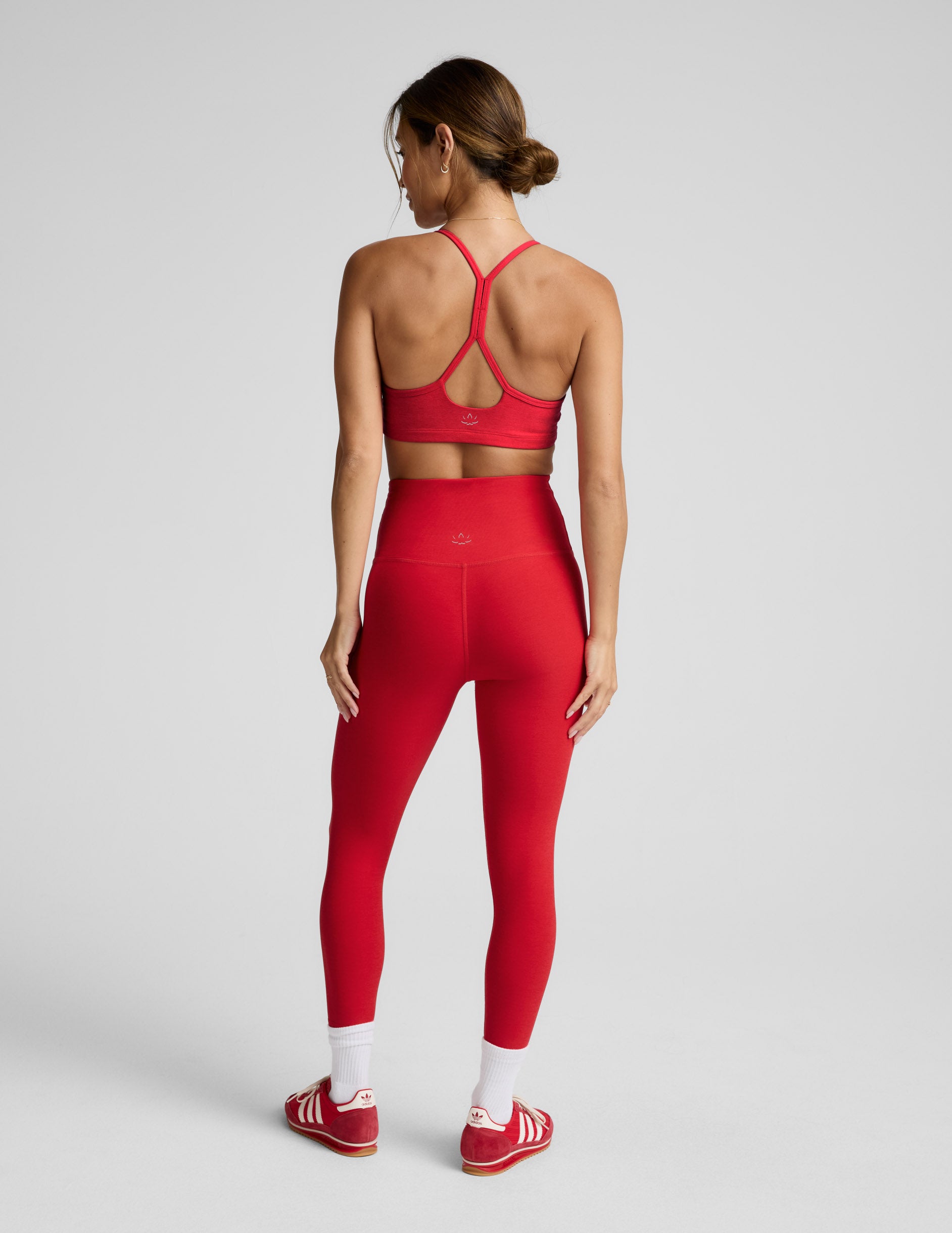 Spacedye™ Caught In The Midi High Waisted Legging - Chili Red Heather