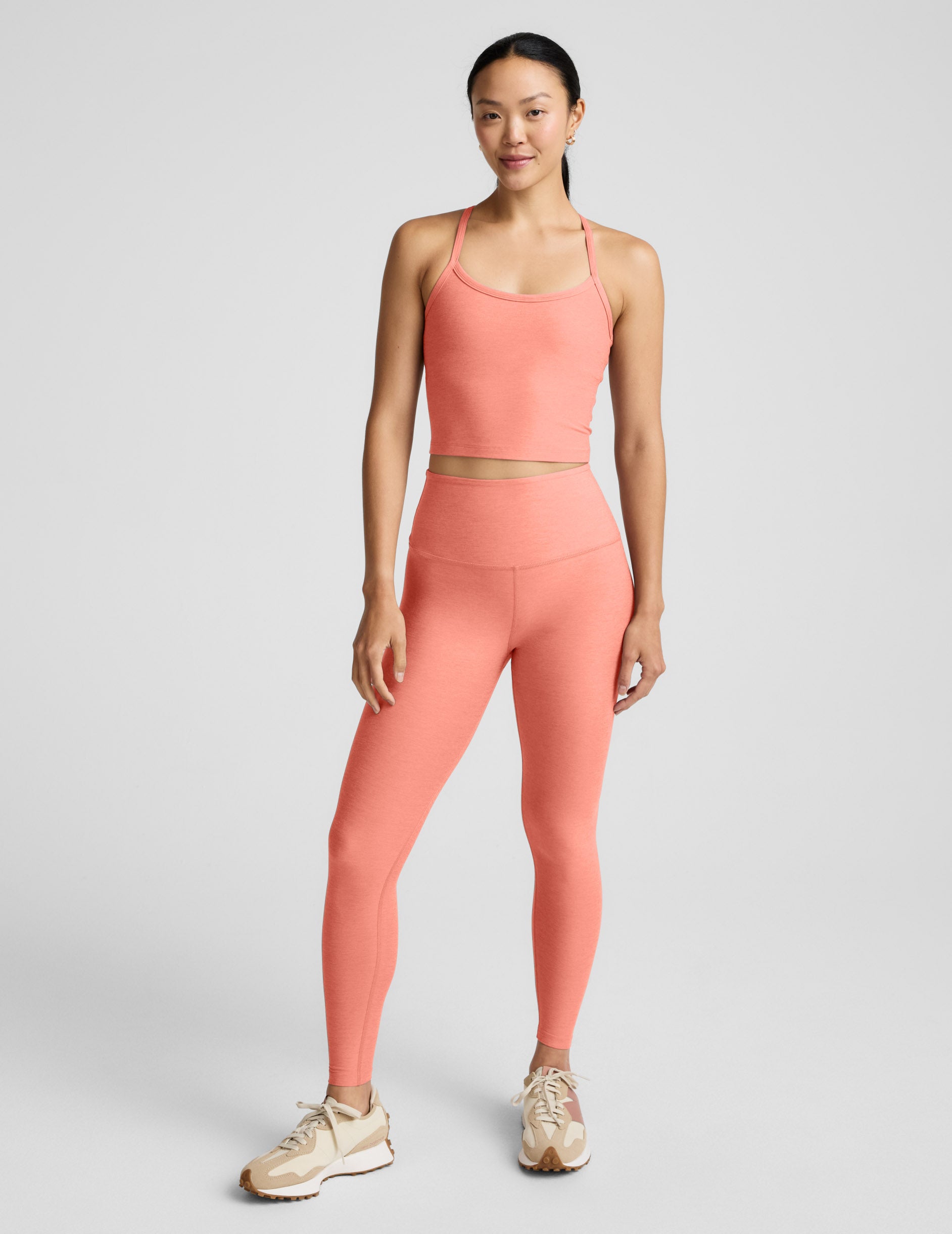 Spacedye™ Caught In The Midi High Waisted Legging - Dreamsicle Heather