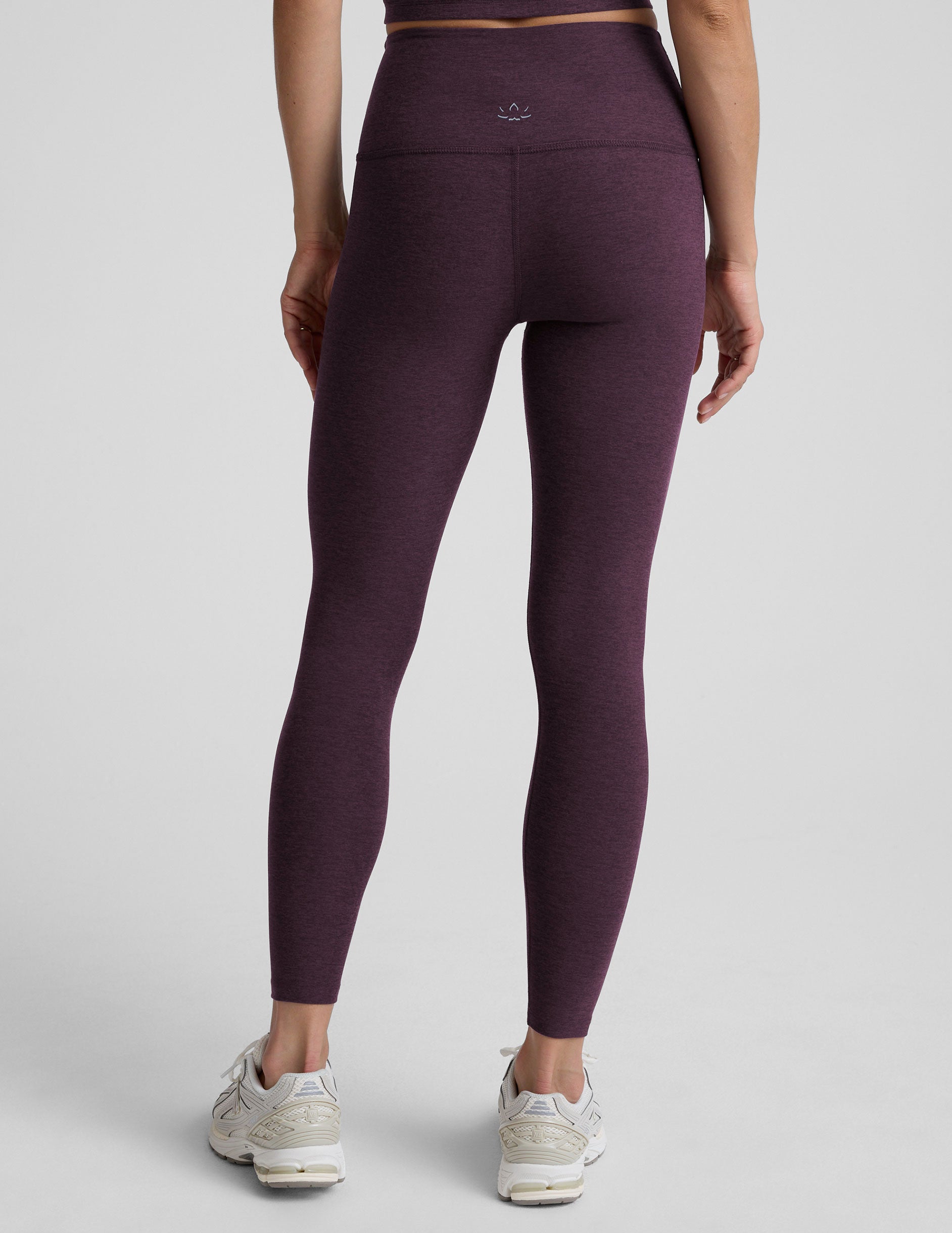 Spacedye™ Caught In The Midi High Waisted Legging - Eggplant Purple Heather