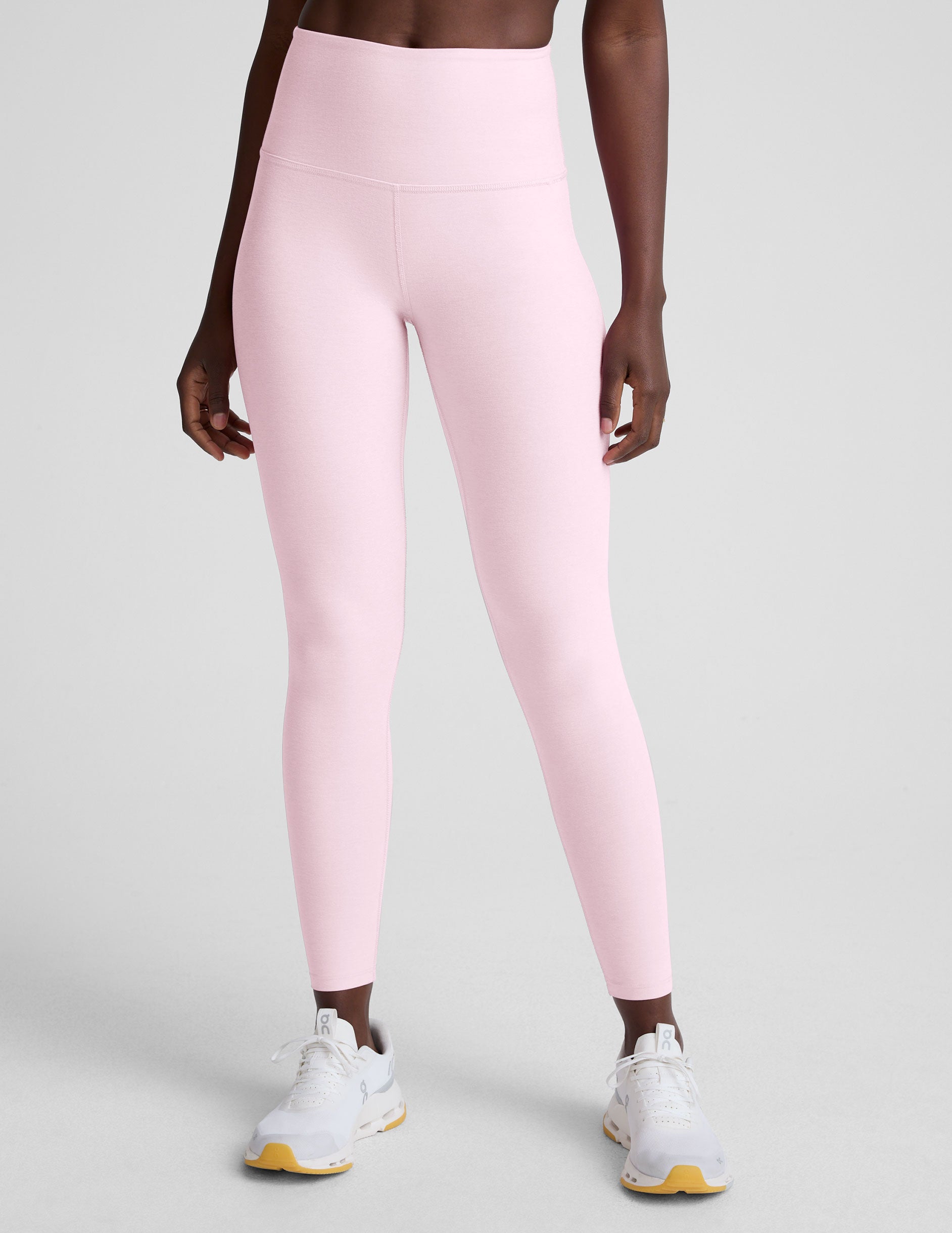 Spacedye™ Caught In The Midi High Waisted Legging - Frosty Pink Heather