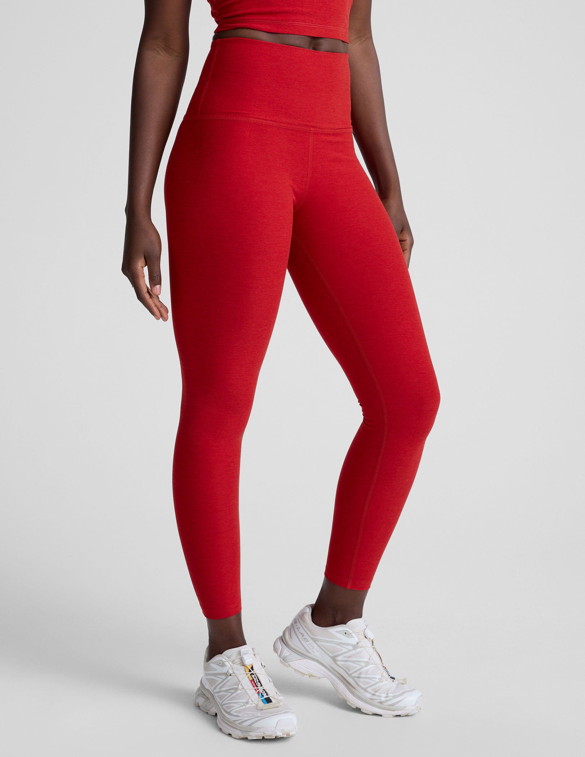 Spacedye™ Caught In The Midi High Waisted Legging - Holly Red Heather