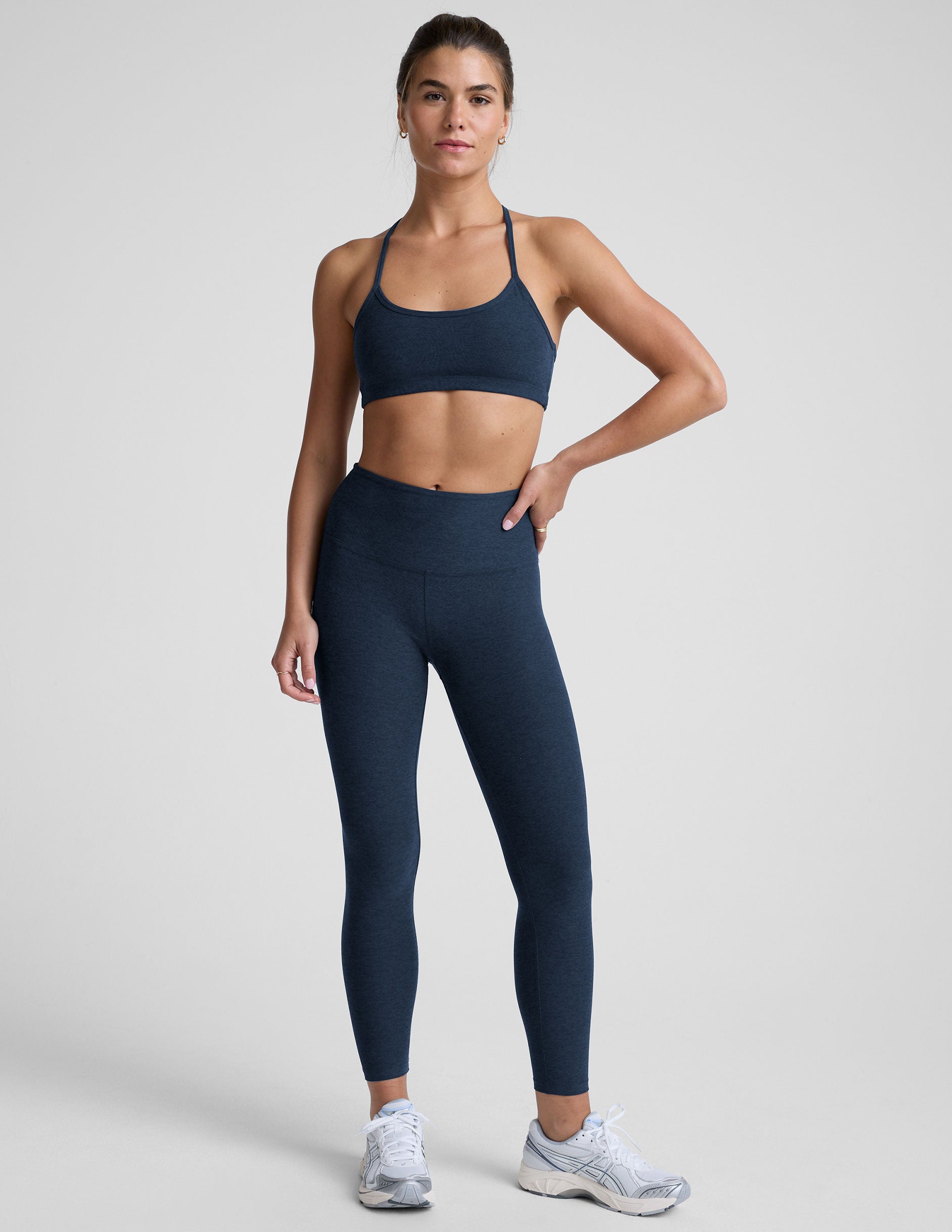 Spacedye™ Caught In The Midi High Waisted Legging - Nocturnal Navy