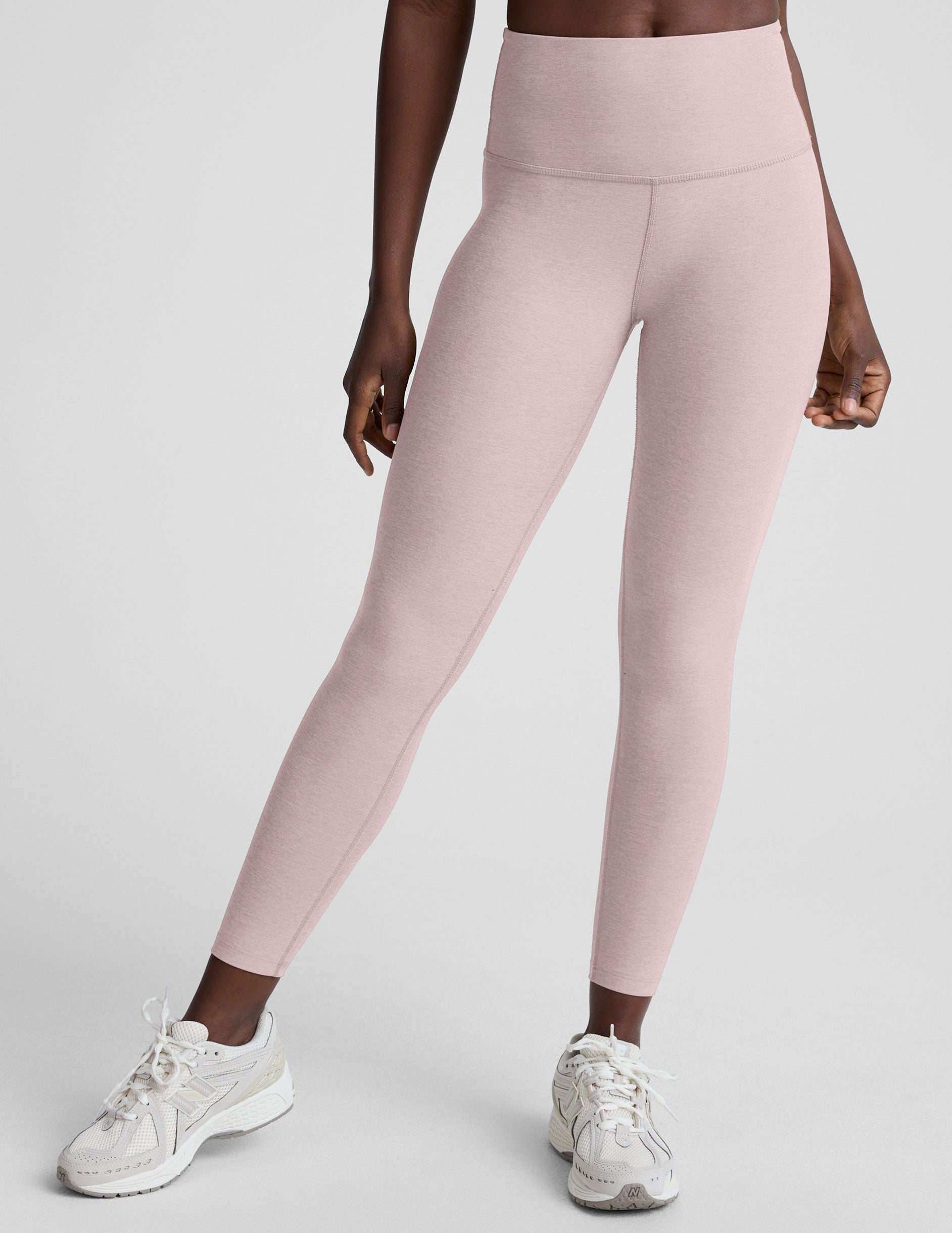 Spacedye™ Caught In The Midi High Waisted Legging - Pale Pink Heather