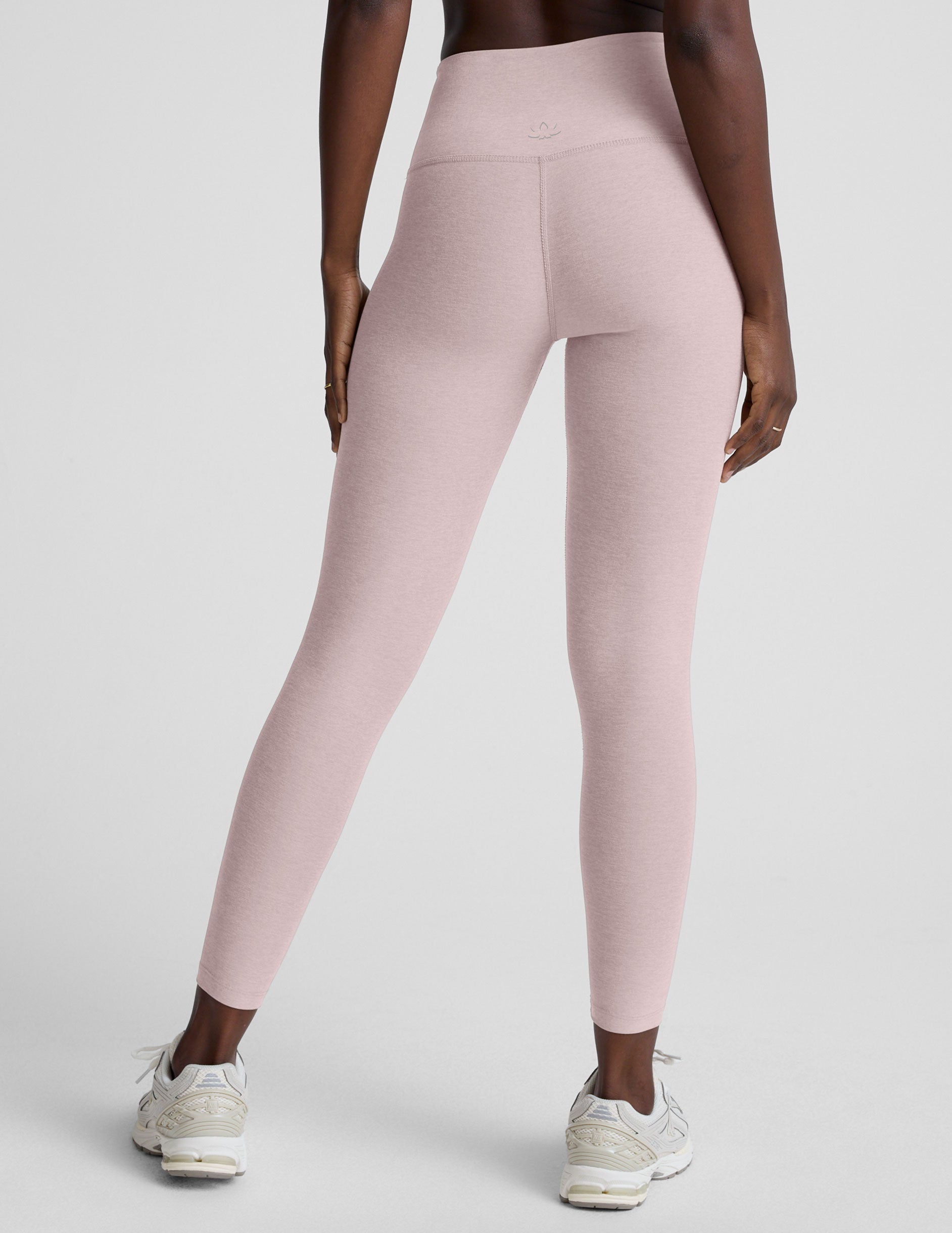 Spacedye™ Caught In The Midi High Waisted Legging - Pale Pink Heather