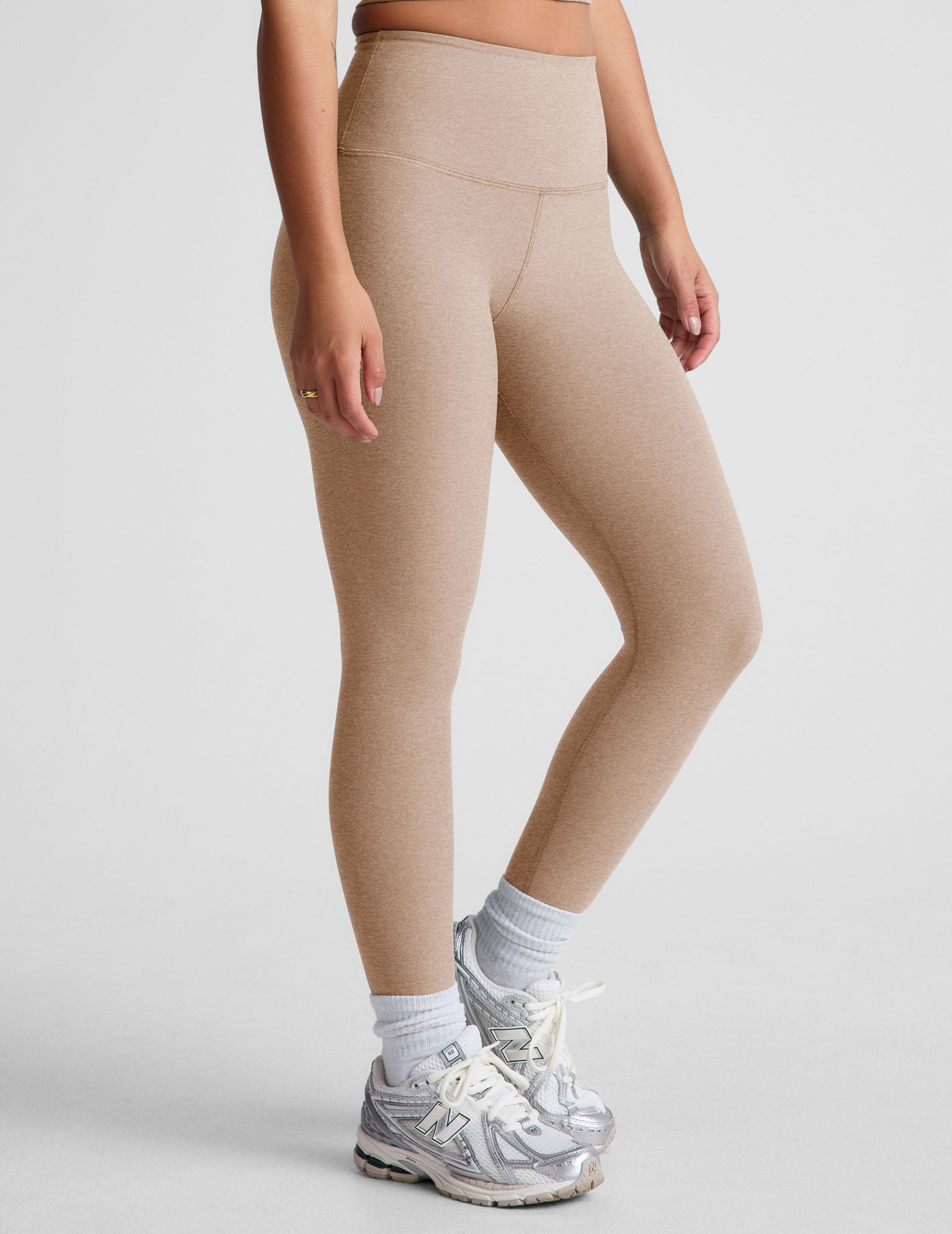 Spacedye™ Caught In The Midi High Waisted Legging - Sand Swept Heather