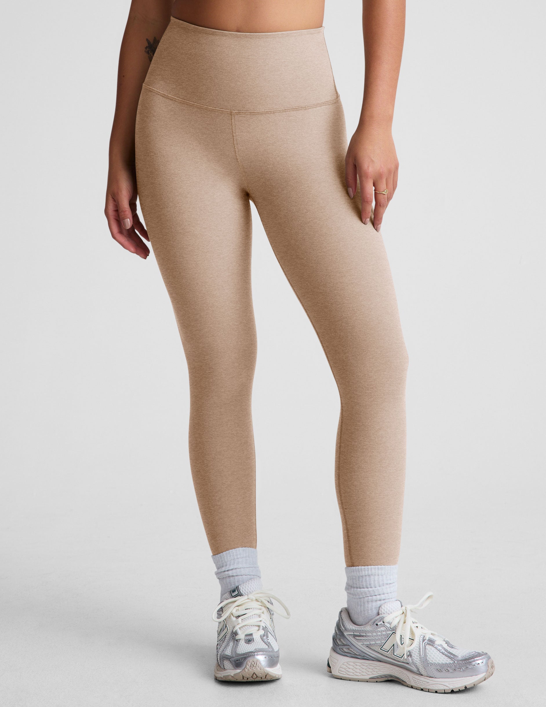 Spacedye™ Caught In The Midi High Waisted Legging - Sand Swept Heather