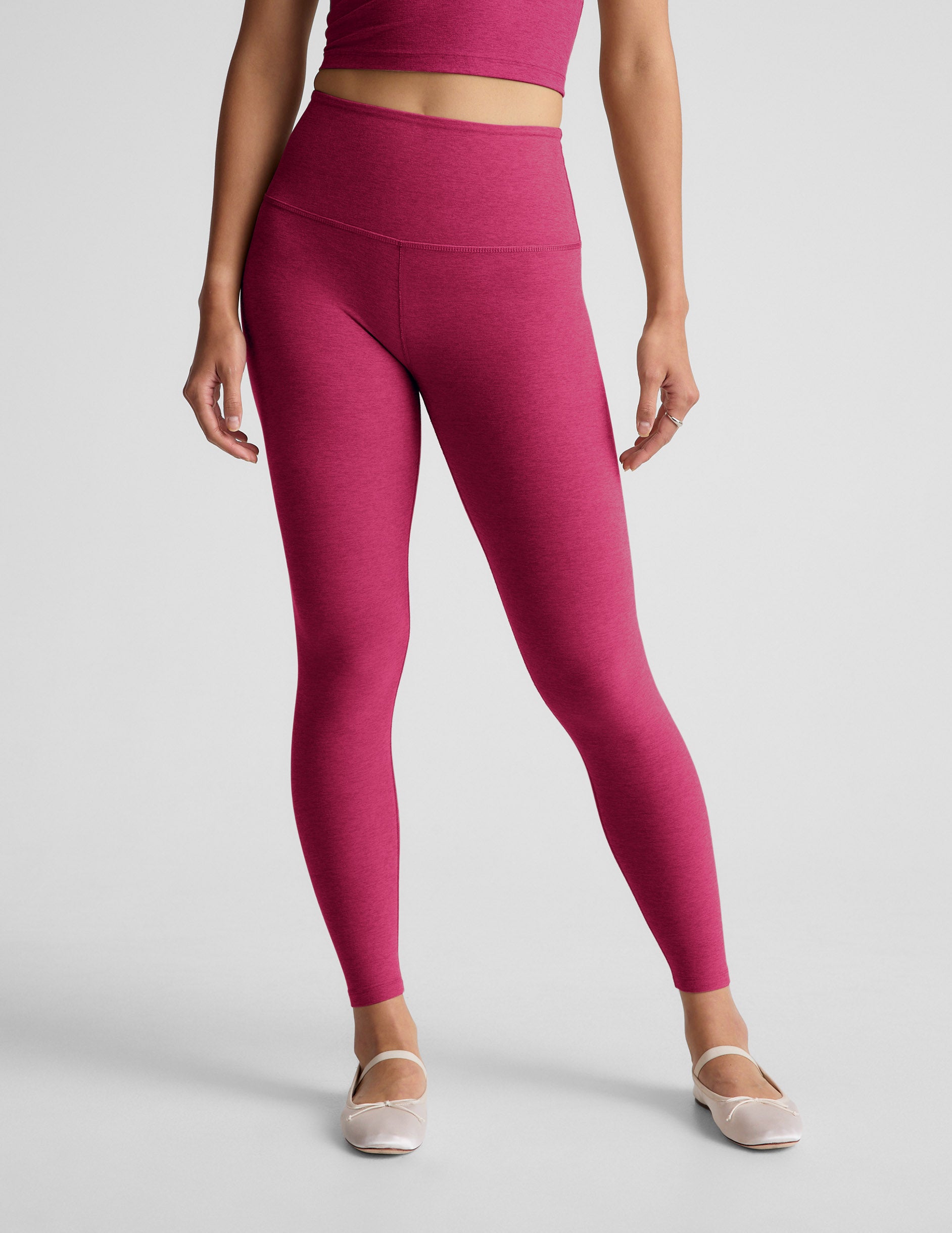 Spacedye™ Caught In The Midi High Waisted Legging - Sangria Heather