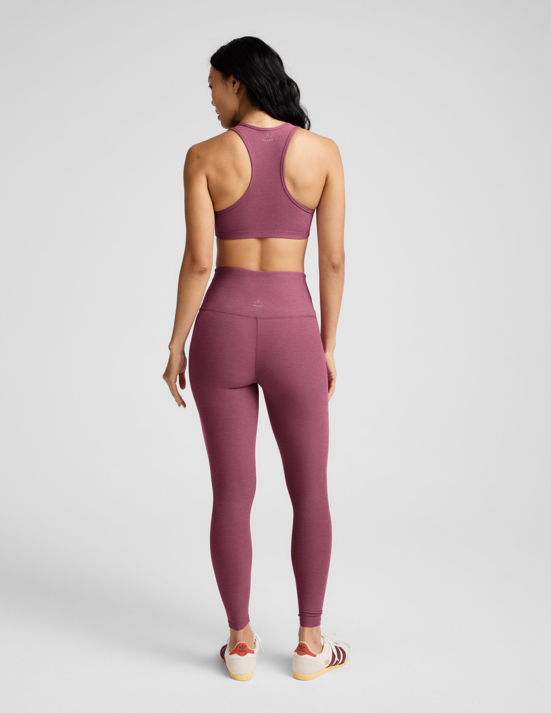 Spacedye™ Caught In The Midi High Waisted Legging - Smooth Mauve Heather