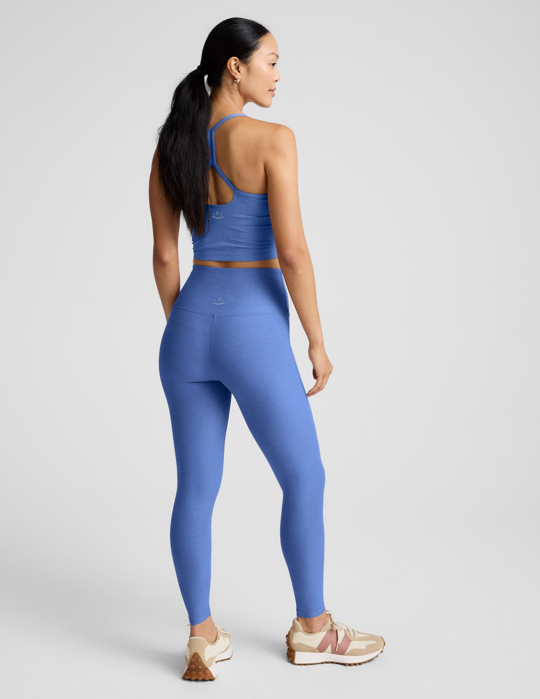 Spacedye™ Caught In The Midi High Waisted Legging - Wild Flower Blue Heather
