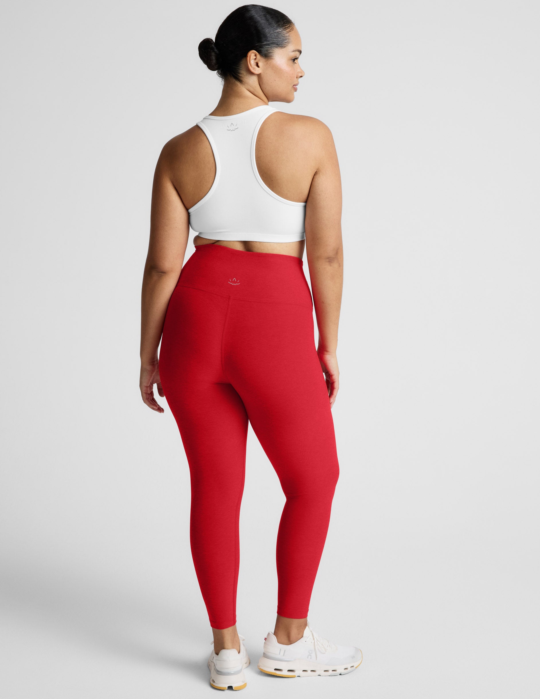 Spacedye™ Caught In The Midi High Waisted Legging - Chili Red Heather