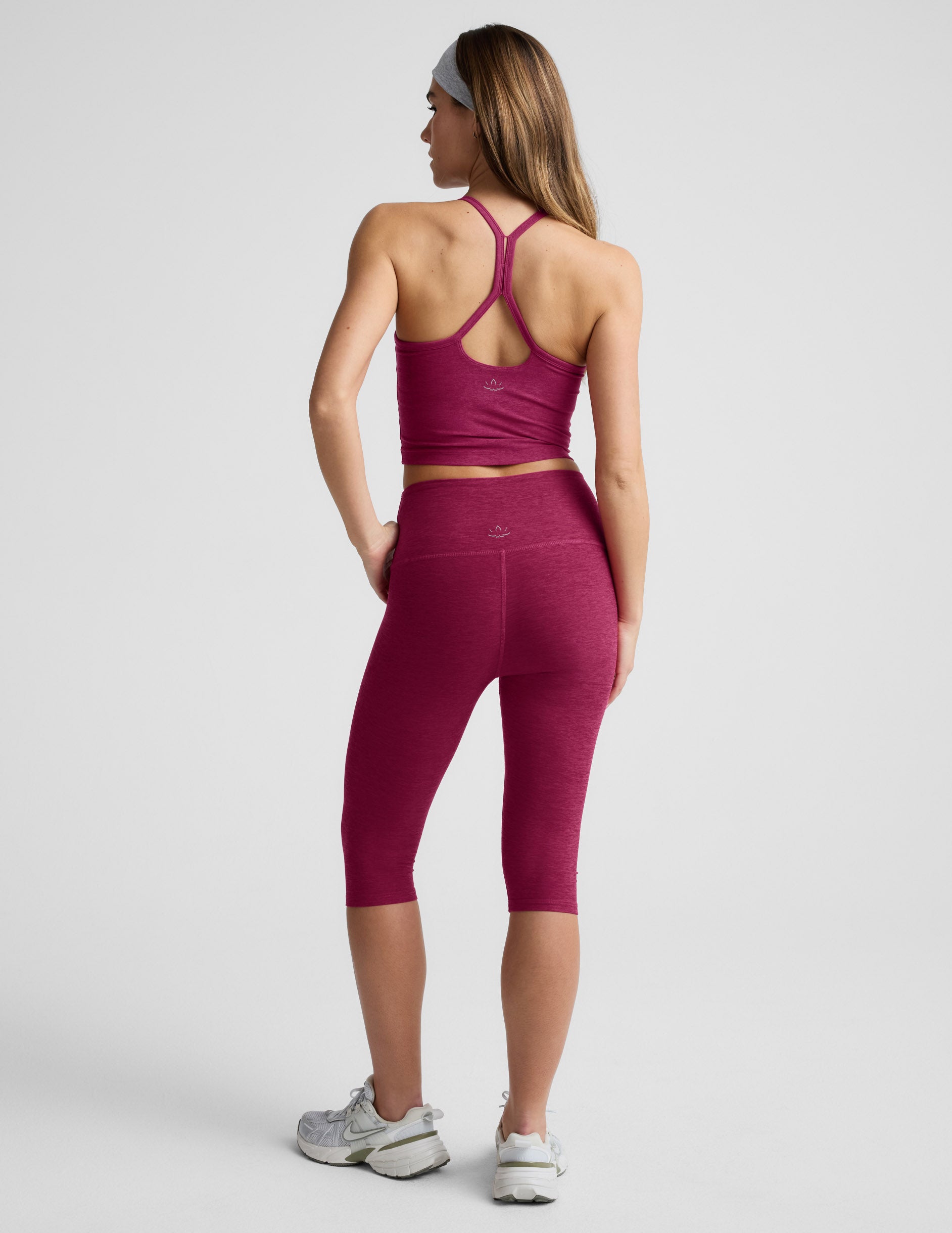 Spacedye™ Pedal Pusher High Waisted Legging - Sangria Heather