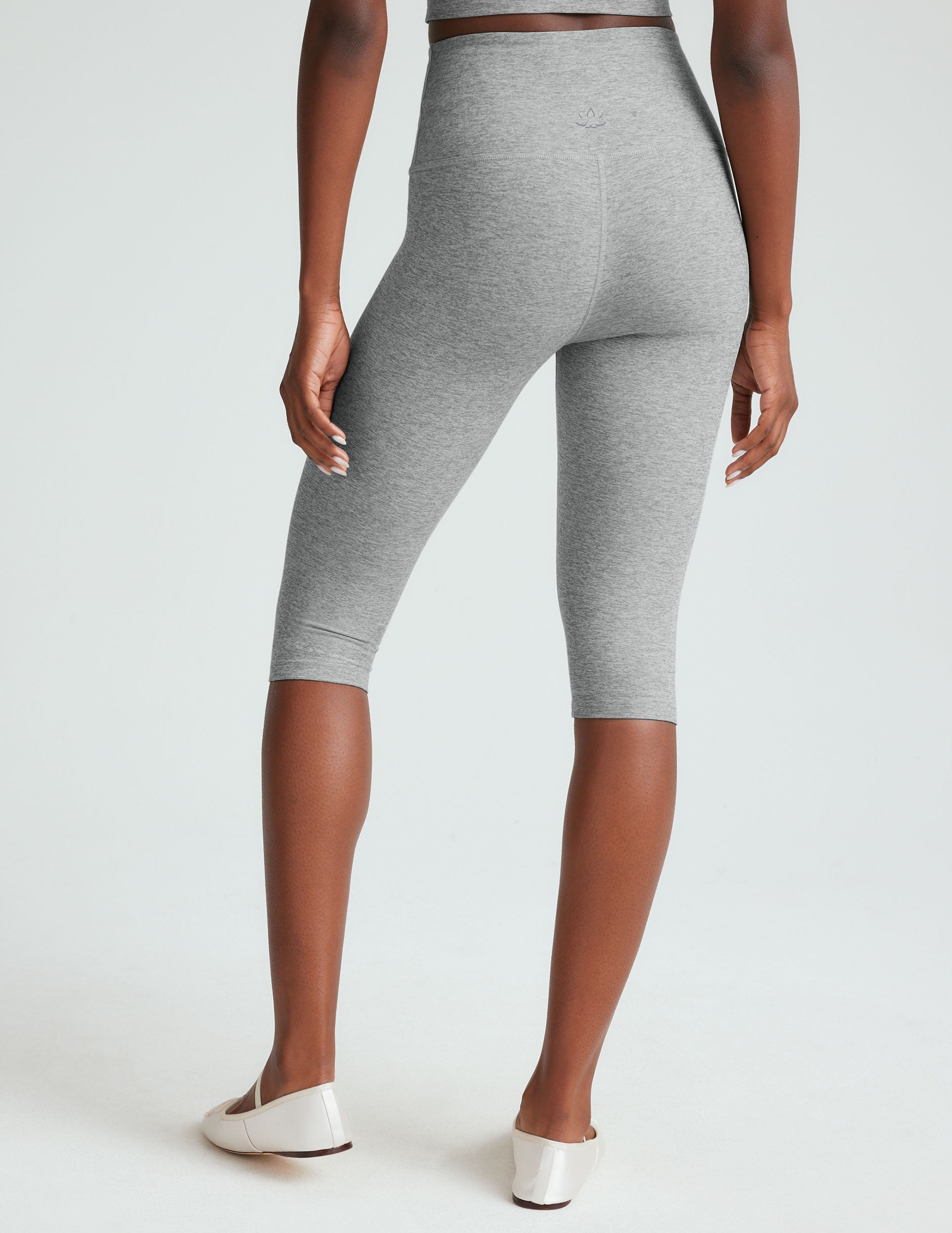 Spacedye™ Pedal Pusher High Waisted Legging - Silver Mist