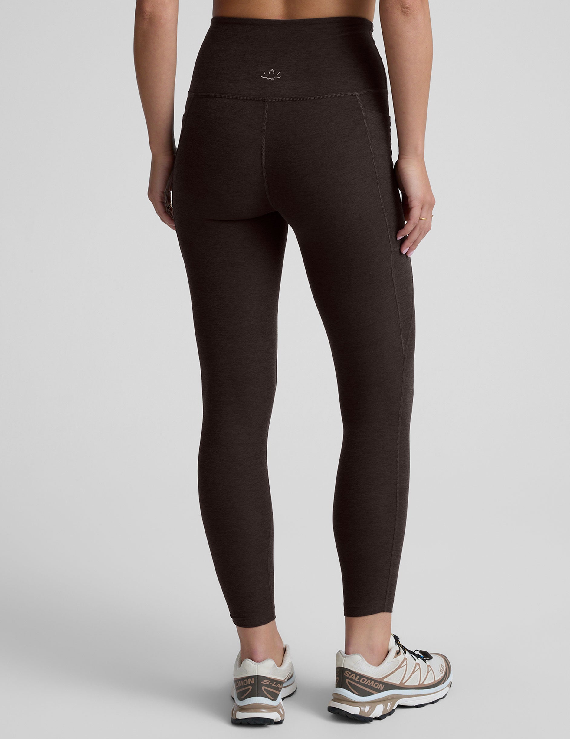 Spacedye™ Out Of Pocket High Waisted Midi Legging - Dark Chocolate Heather