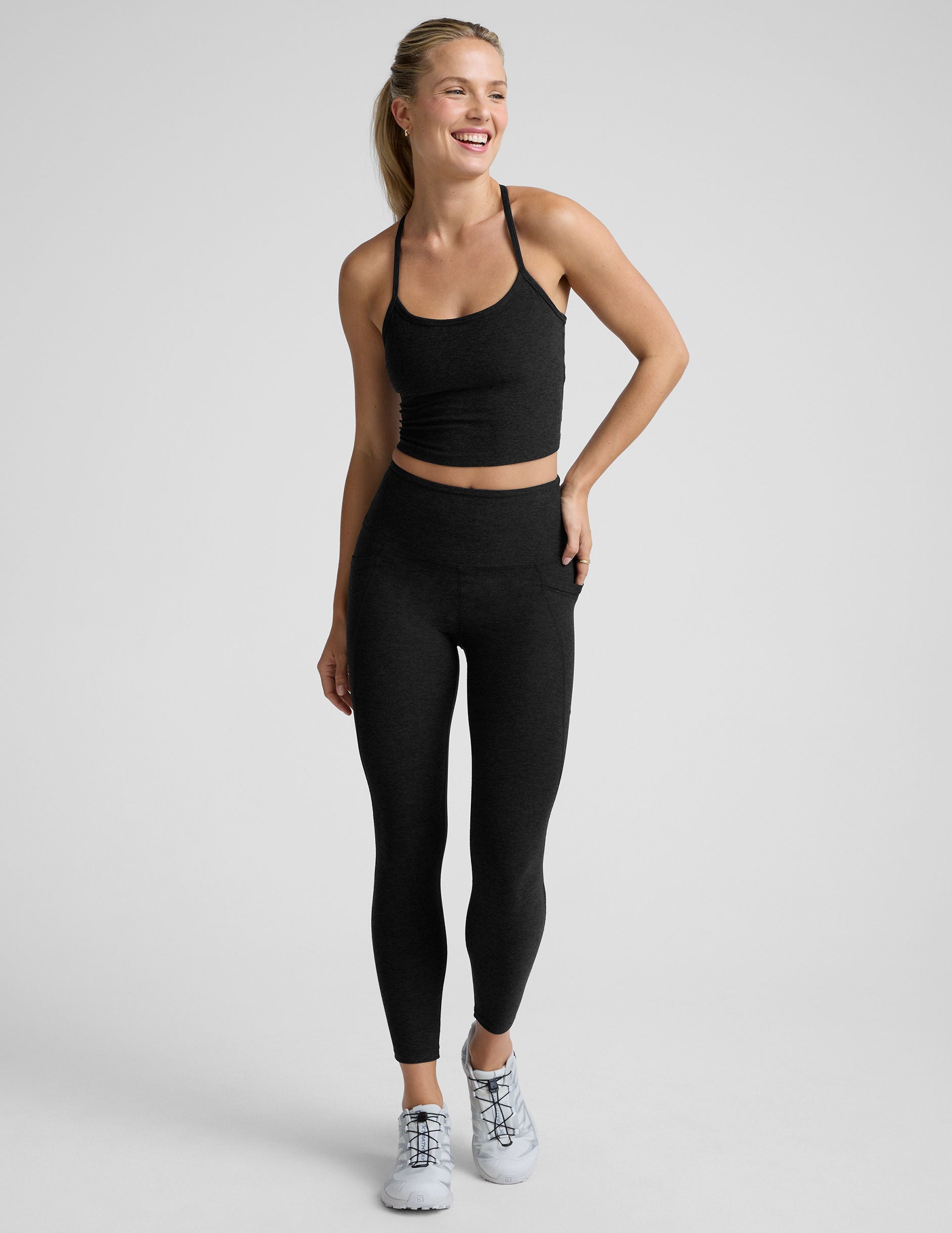 Spacedye™ Out Of Pocket High Waisted Midi Legging - Darkest Night
