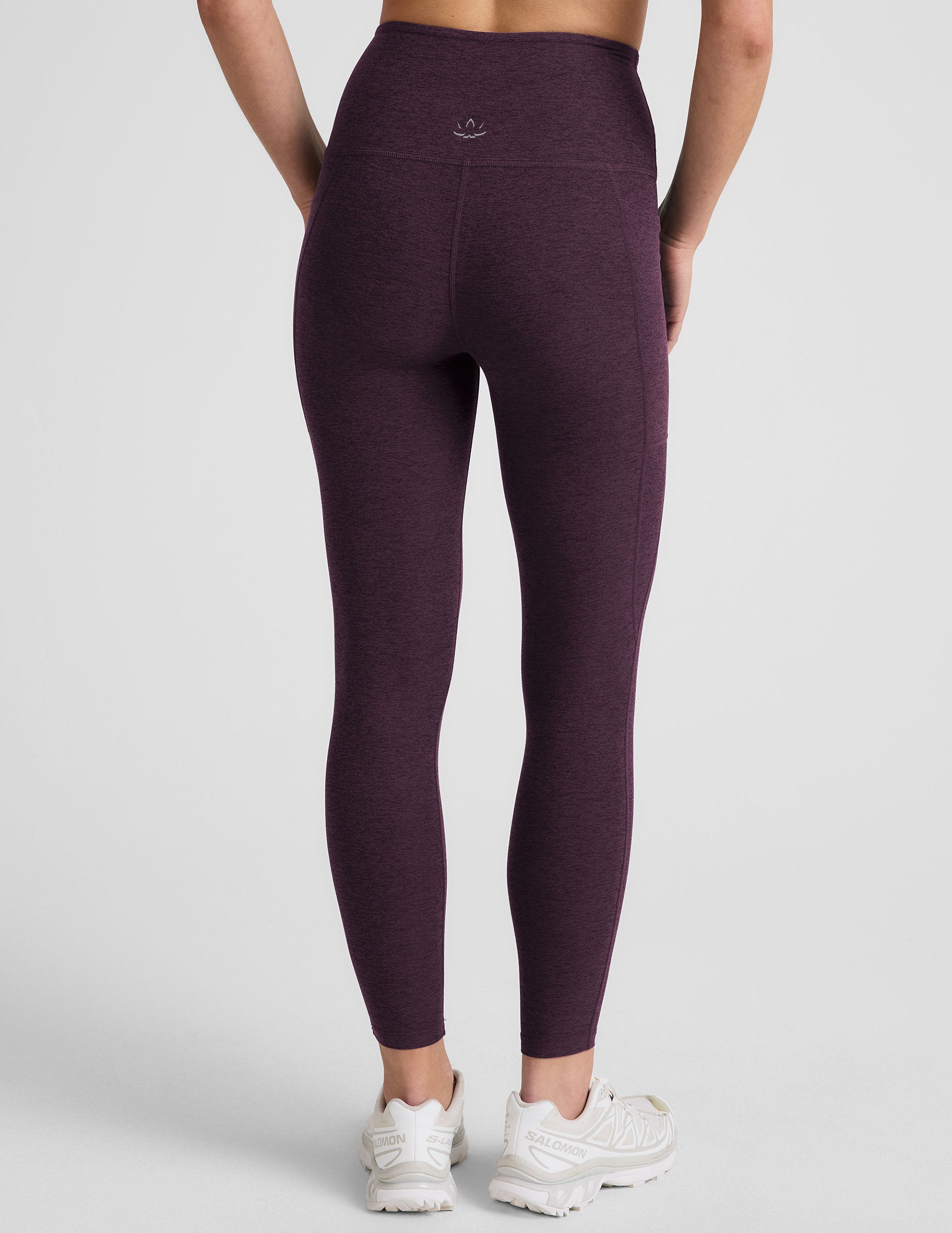 Spacedye™ Out Of Pocket High Waisted Midi Legging - Eggplant Purple Heather